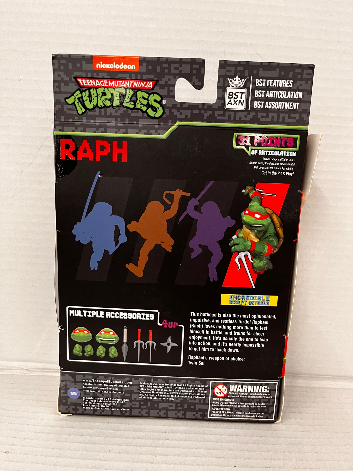 BST AXN TMNT Teenage Mutant Ninja Turtles Mikey Michelangelo Arcade Game Figure