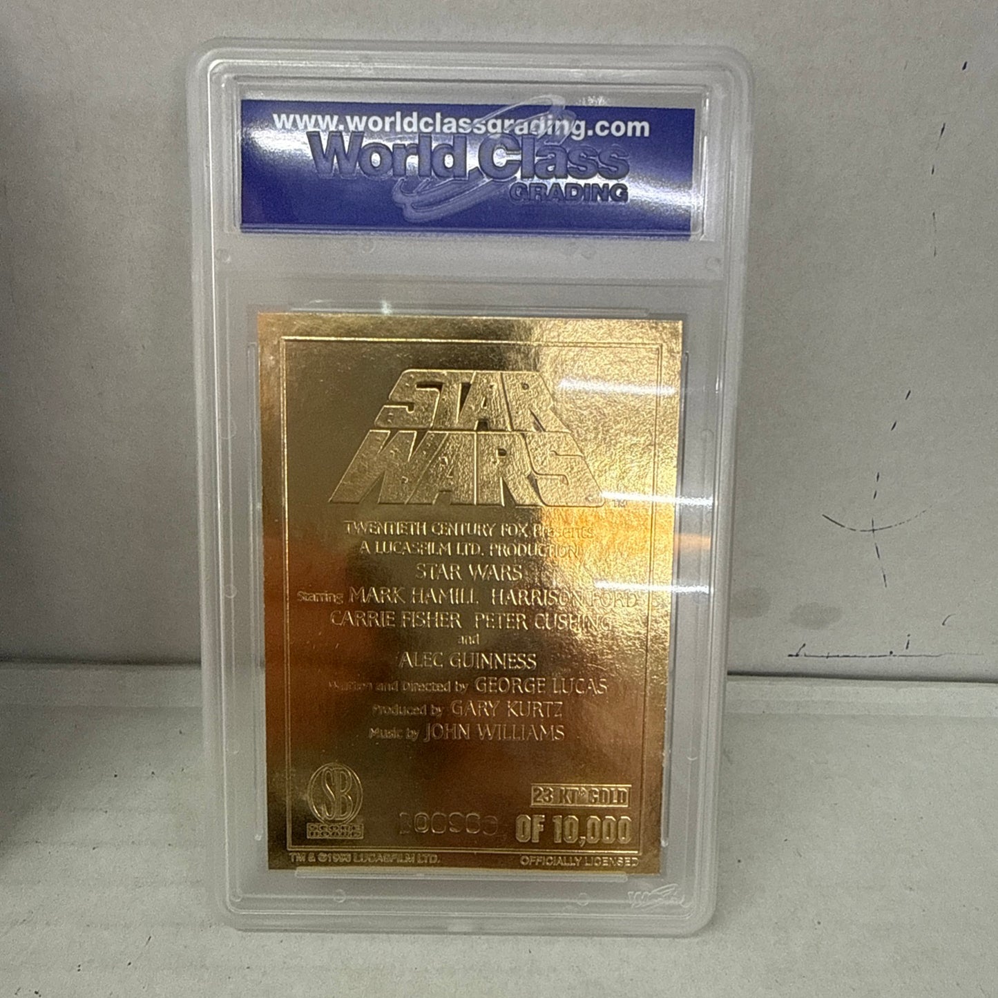 1996 Score Board "Star Wars Edition" 23 KT Gold 7 Card Set 10 GEM-MT Ltd Edit