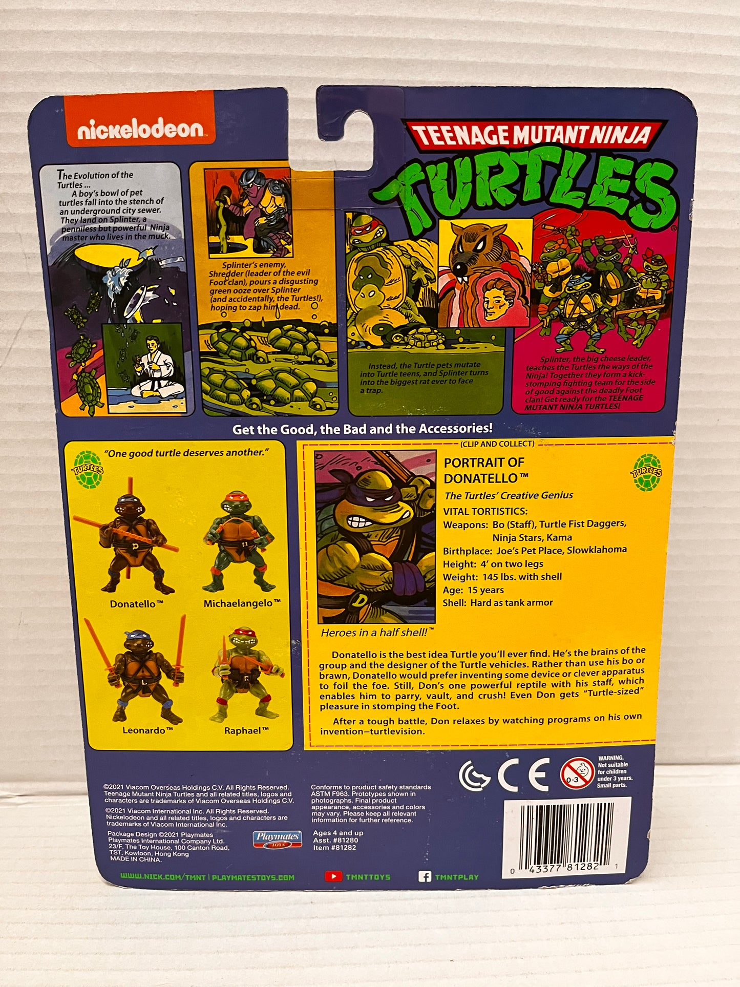 DONATELLO TEENAGE MUTANT NINJA TURTLES CLASSIC 2021 ACTION FIGURE TMNT