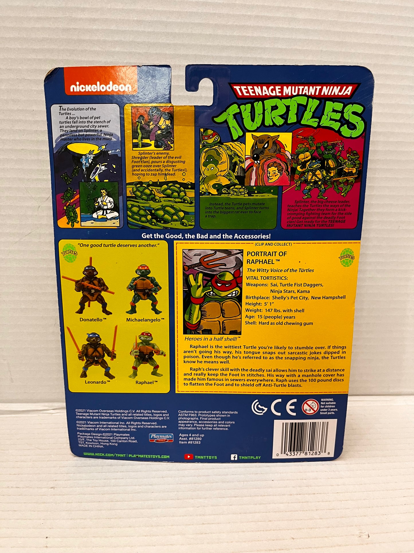 TMNT Classic Basic Raphael Figure Walmart Nickelodeon Exclusive Playmates