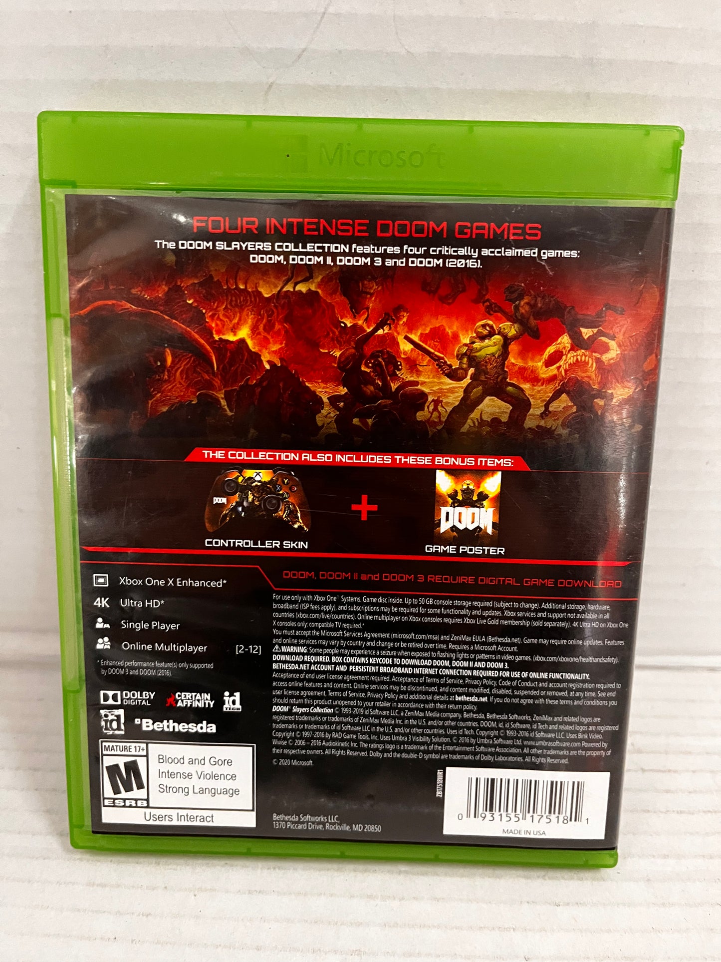 Doom Slayers Collection - Microsoft Xbox One with poster