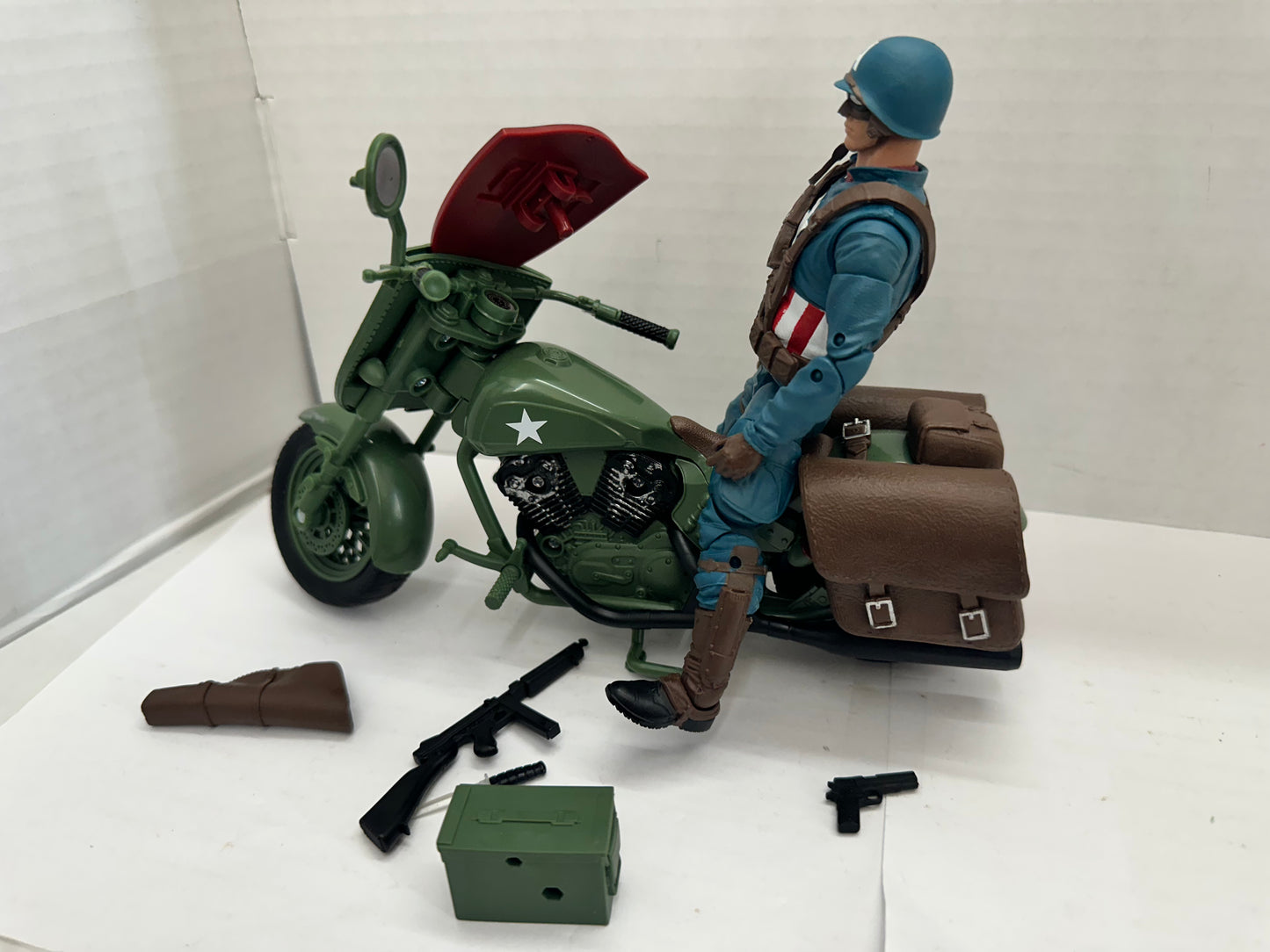 Marvel Legends Captain America Rider Series WW2 Motorcycle Loose Complete