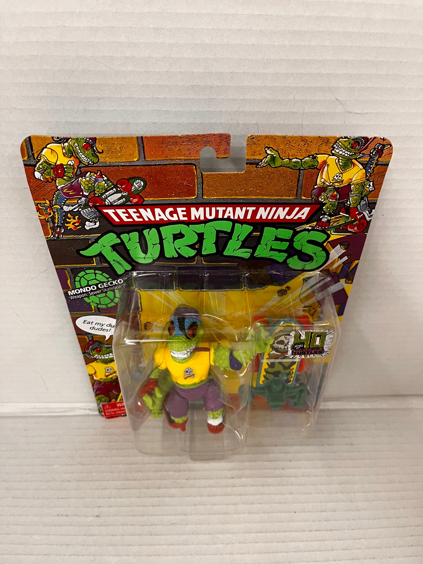 Playmates Teenage Mutant Ninja Turtles Adventures Mondo Gecko Retro Figure