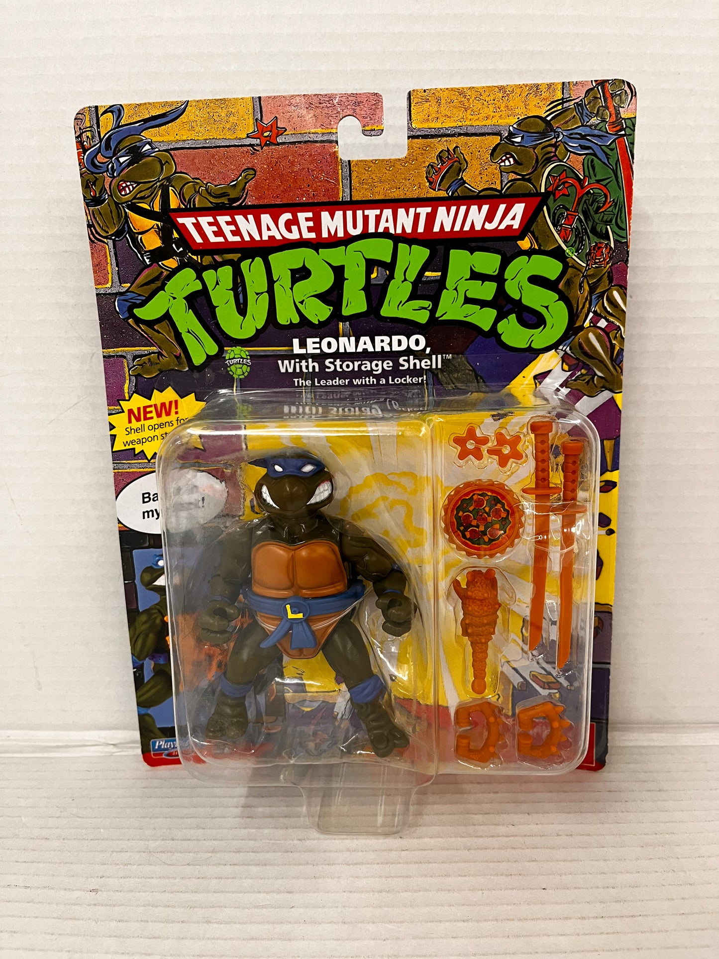Teenage Mutant Ninja Turtles Storage Shell Leonardo TMNT Playmates NEW