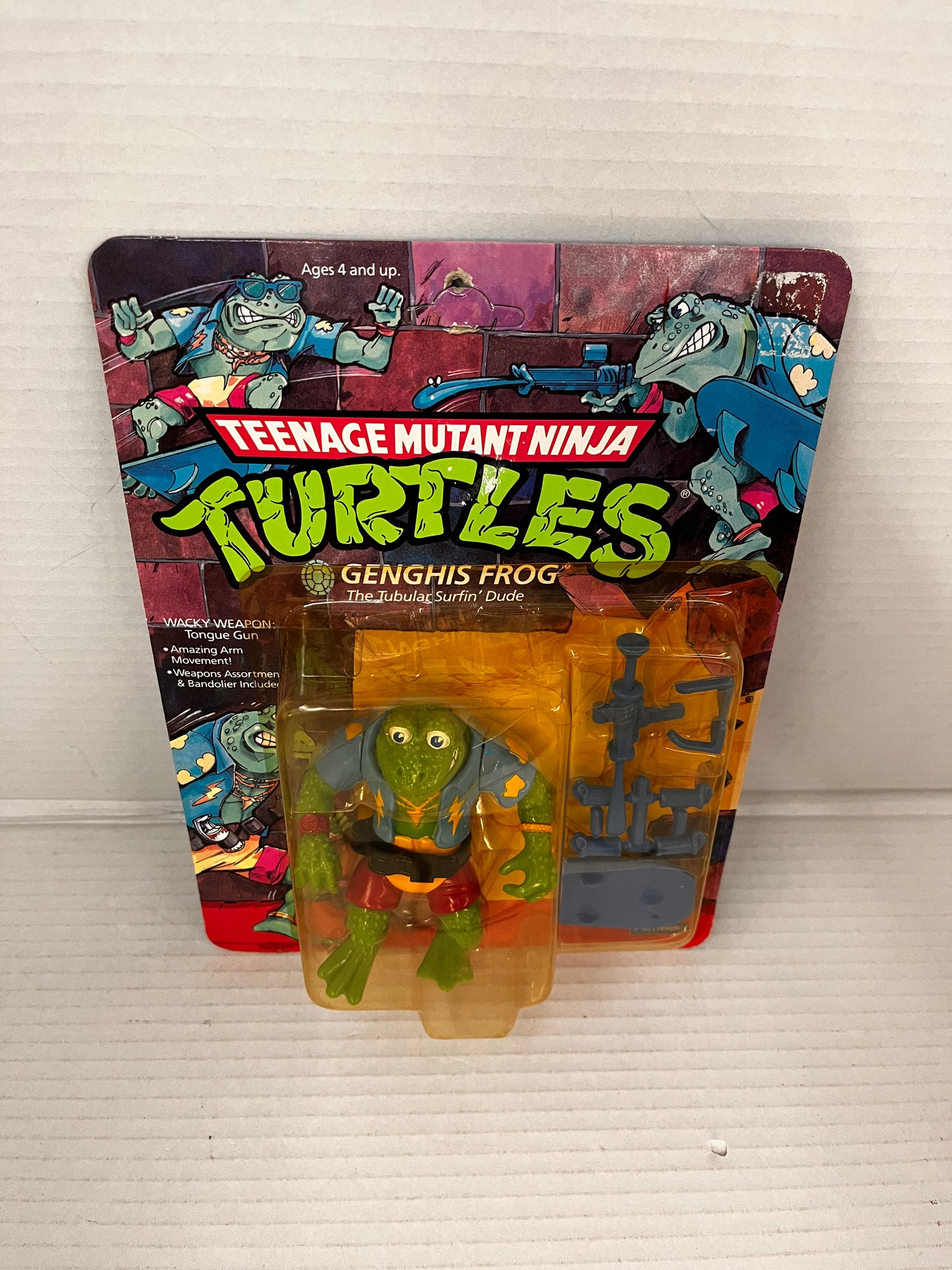 TMNT 1989 Teenage Mutant Ninja Turtles Genghis Frog Factory Sealed