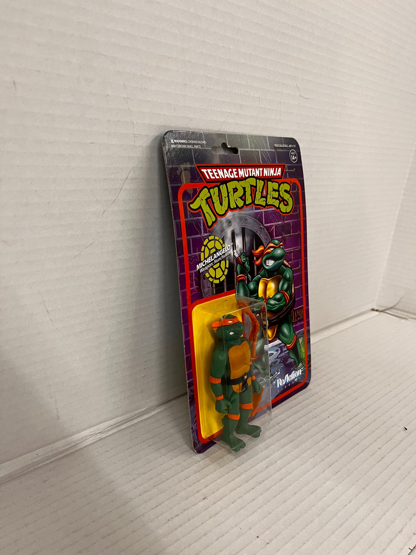 Super7 Michelangelo Reaction Teenage Mutant Ninja Turtles Action Figure TMNT