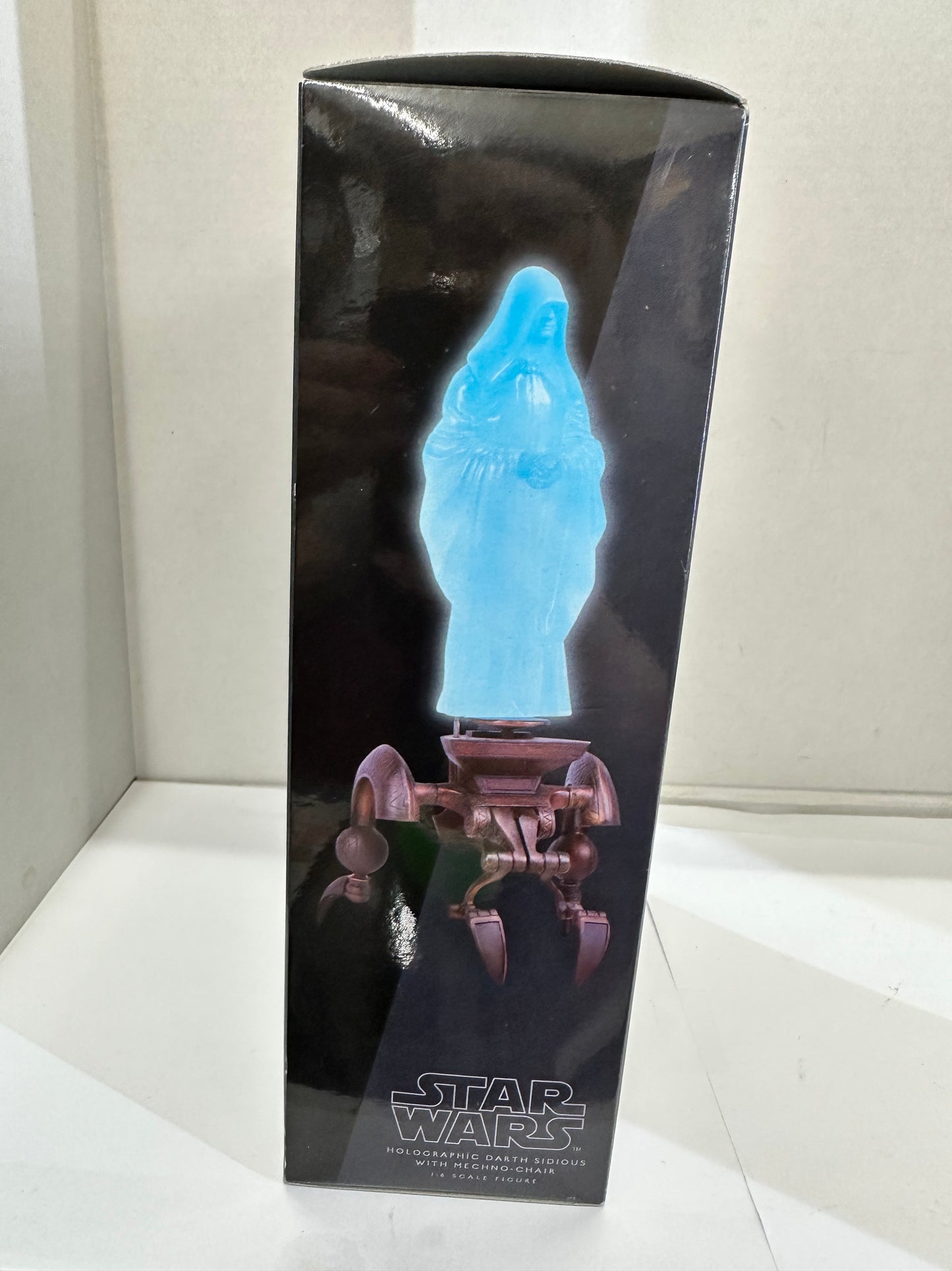 Sideshow Exclusive Star Wars Holographic Darth Sidious w/Mechno Chair 1:6 Scale