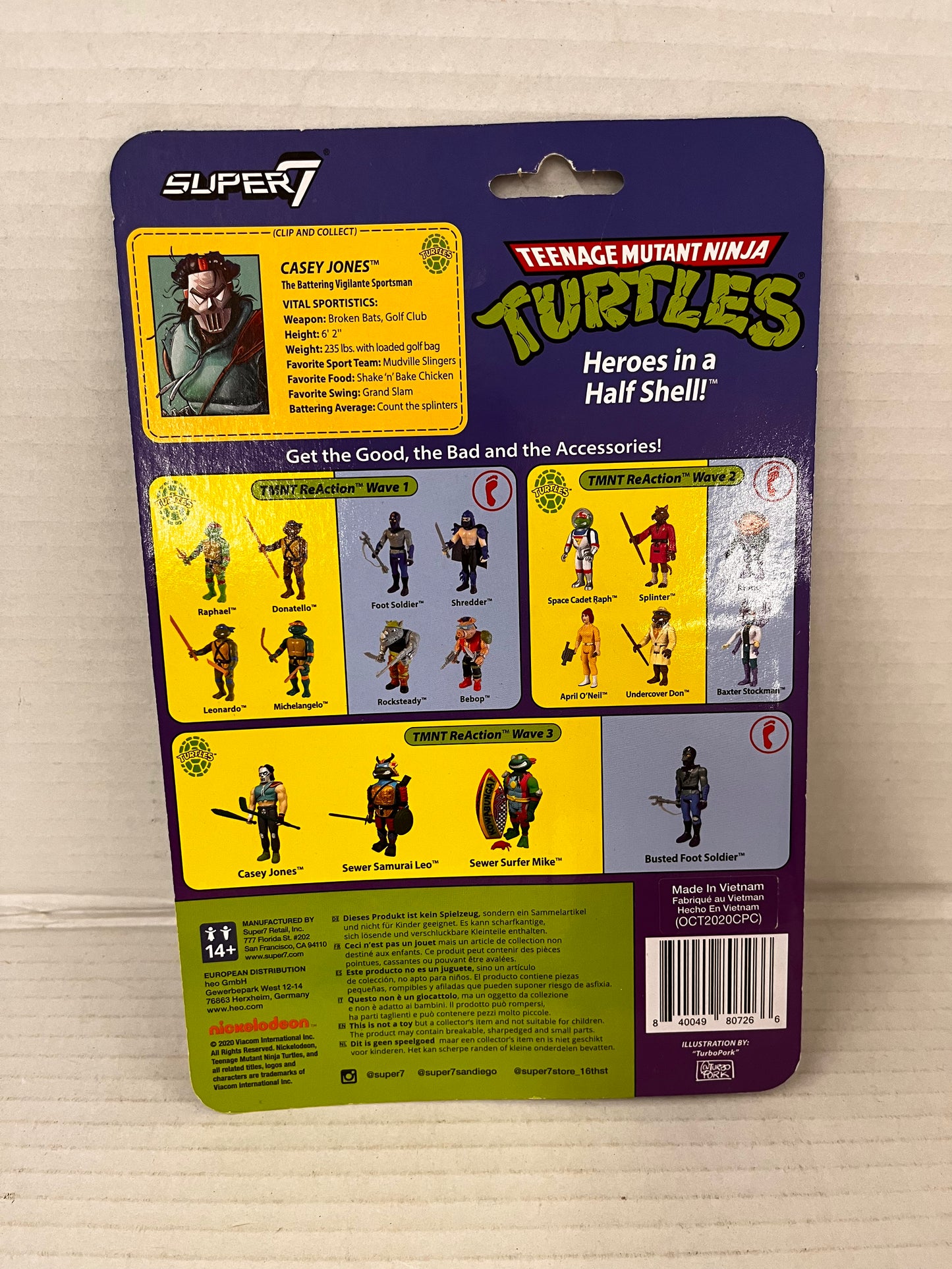Teenage Mutant Ninja Turtles Casey Jones TMNT Vigilante Figure