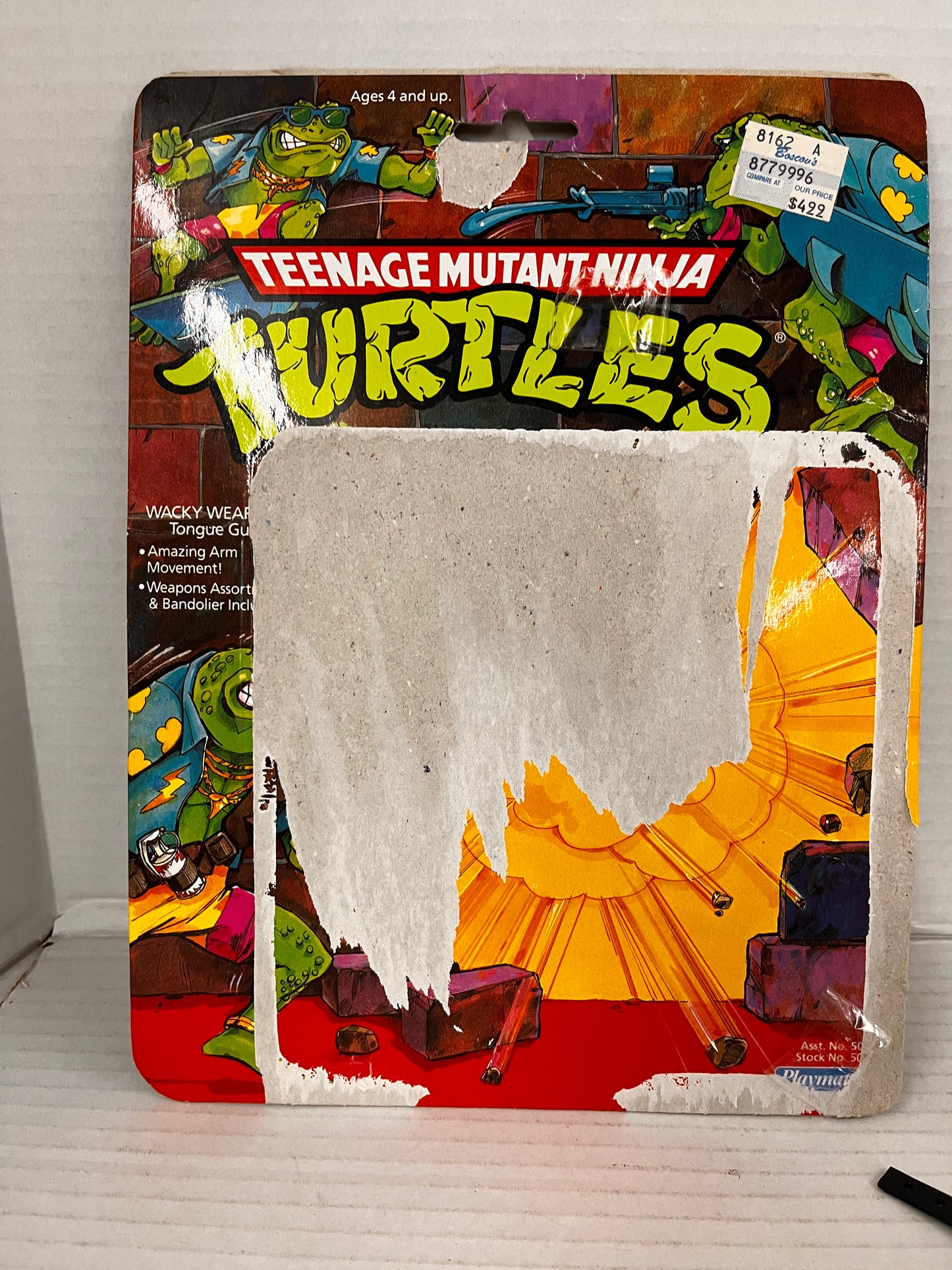 1989 Playmates TMNT Genghis Frog Vintage 100% Complete Ninja Turtles Loose WCard