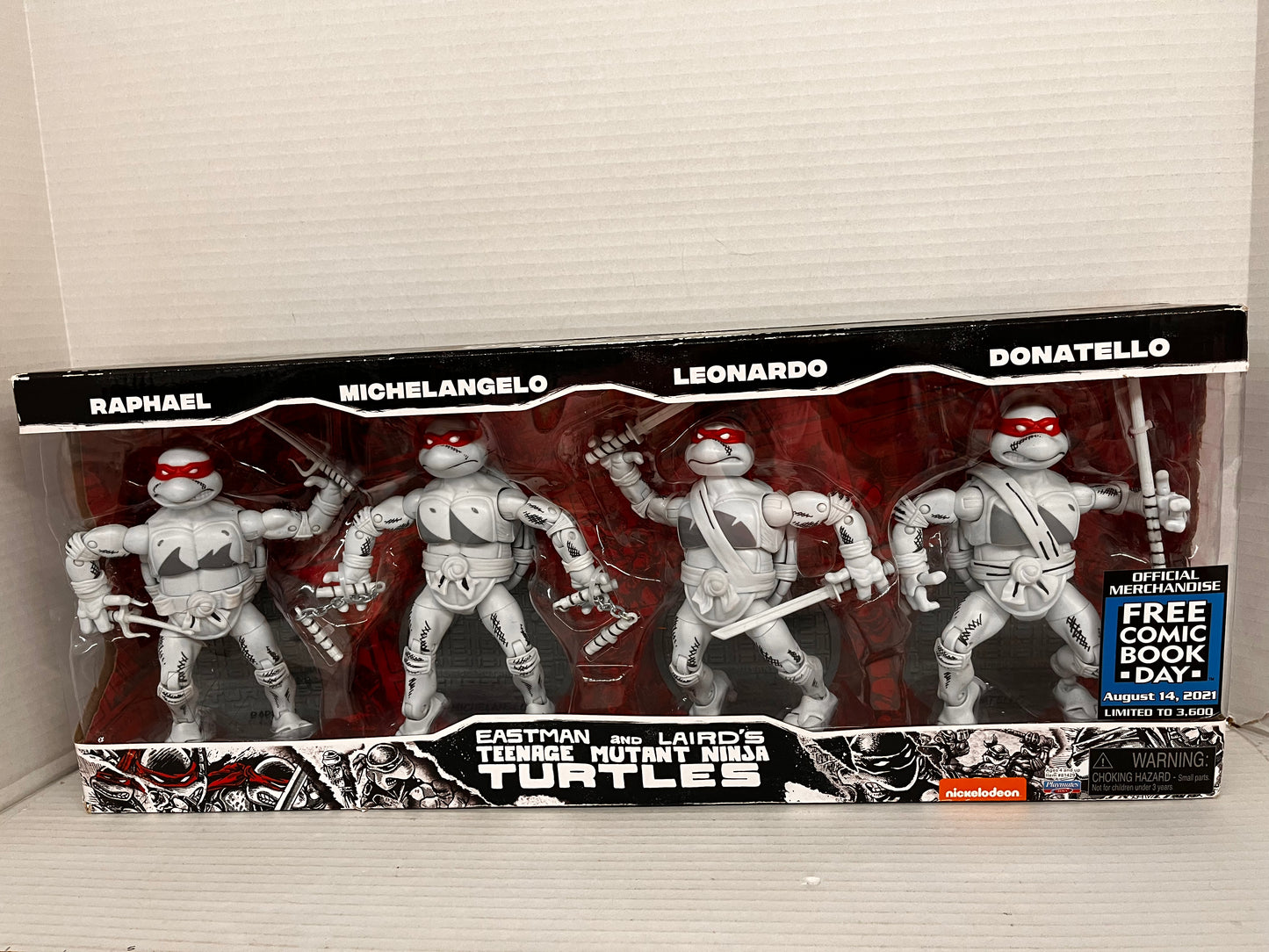 FCBD 2021 TEENAGE MUTANT NINJA TURTLES Elite Series PX 4-Pack Action Figure Set