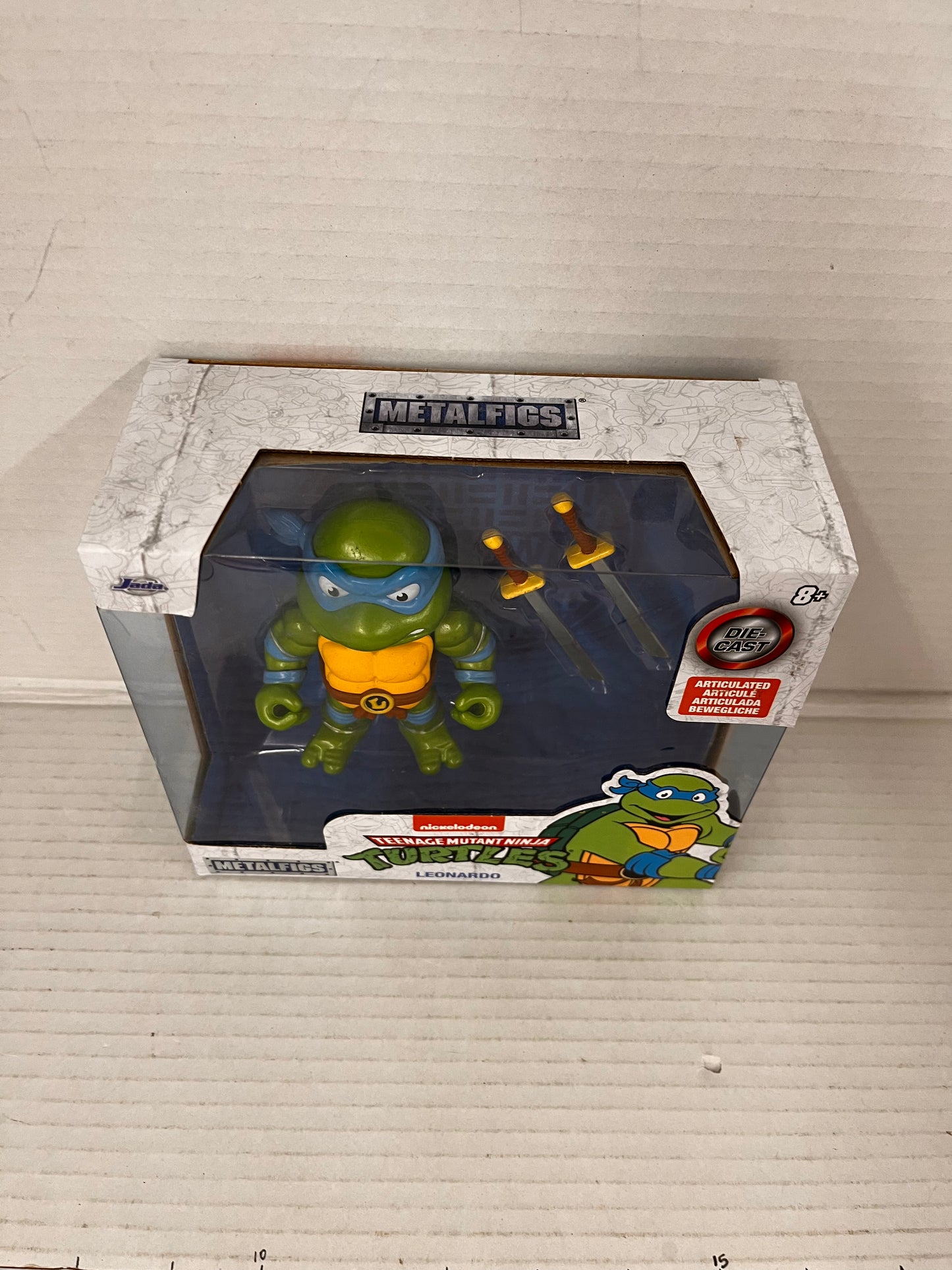 Jada Toys - 4 Metals TMNT - Leonardo Figure with Accessories Figure