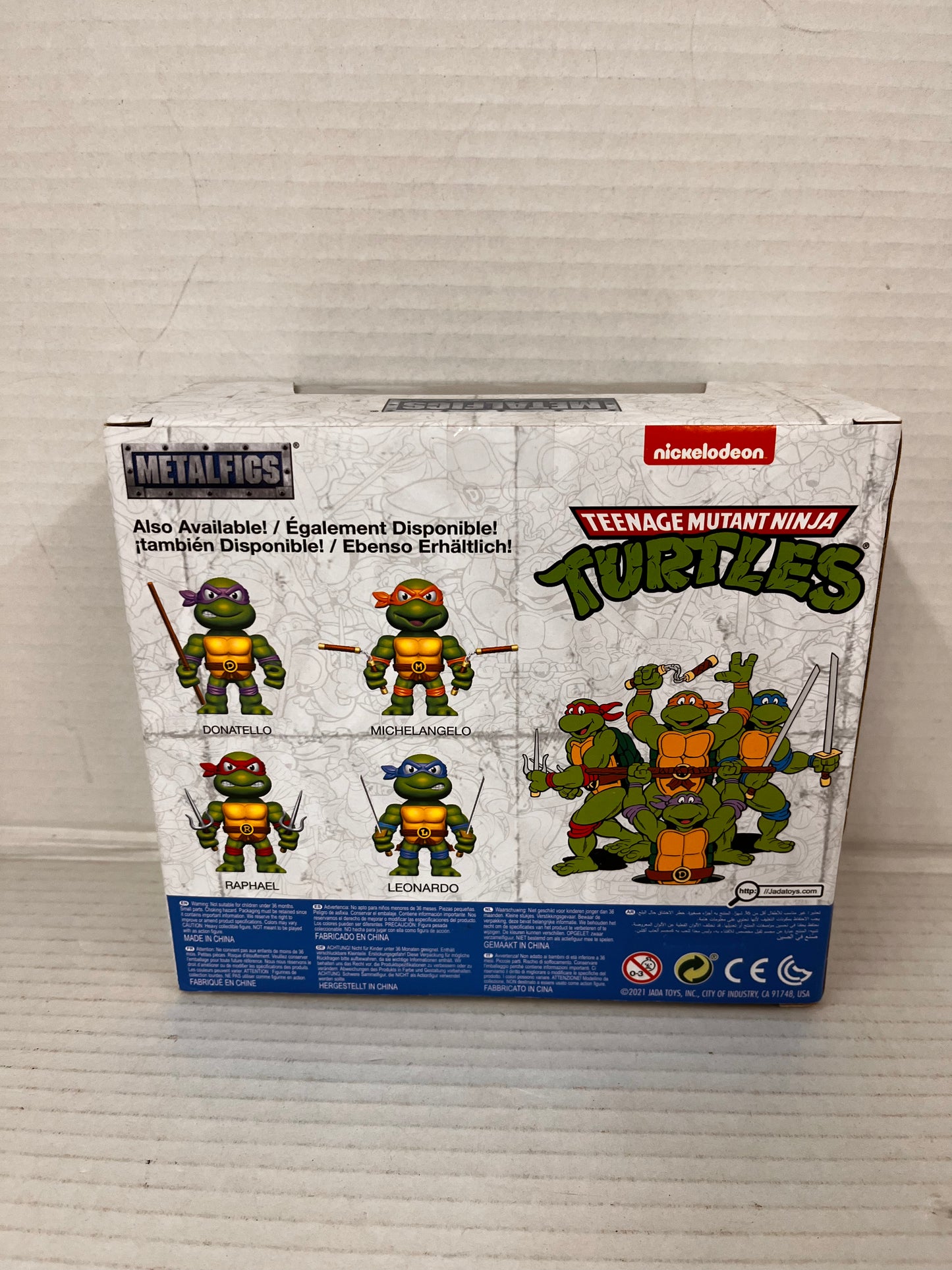 Jada Toys - 4 Metals TMNT - Leonardo Figure with Accessories Figure