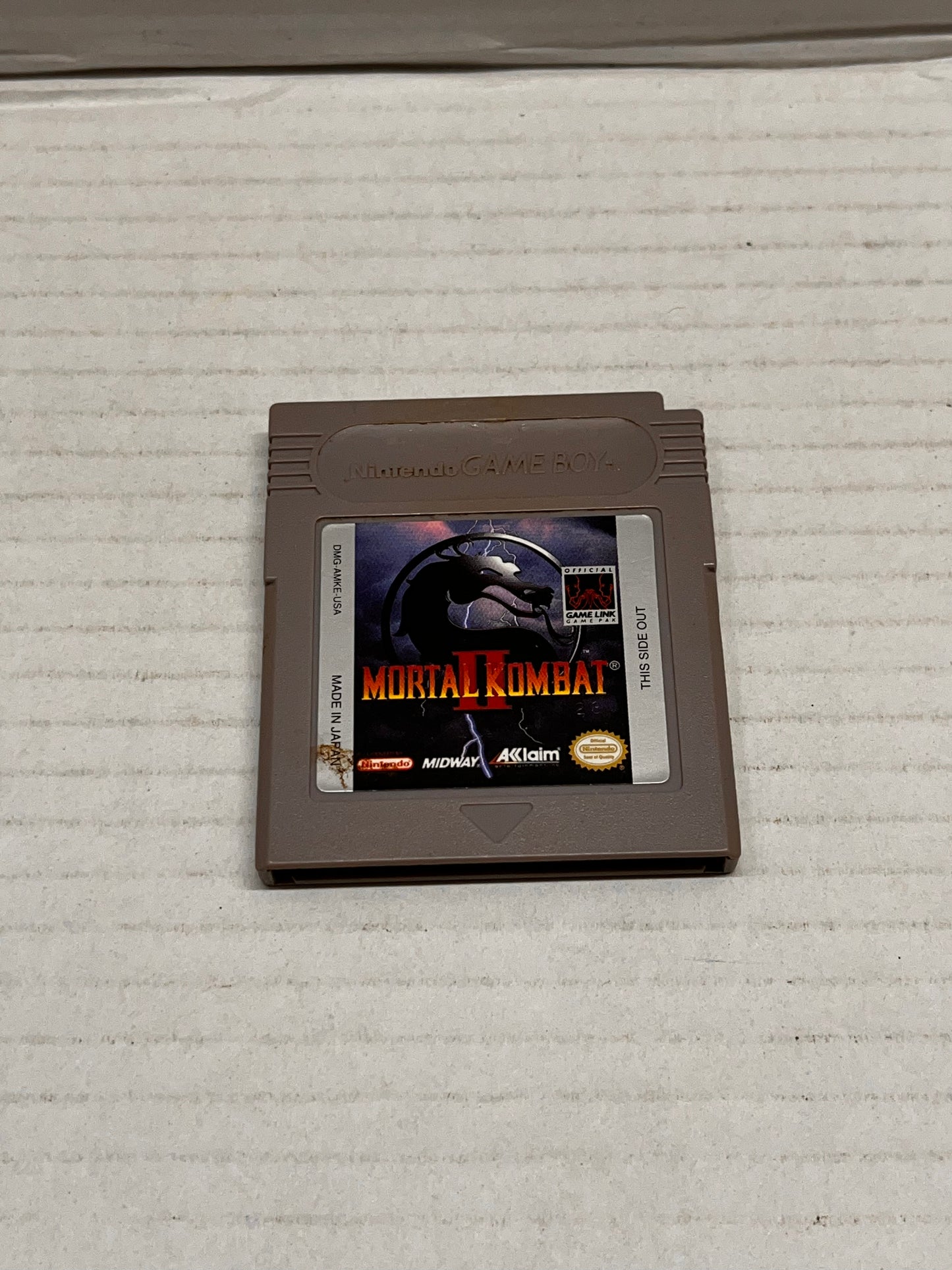 Game Boy Mortal Kombat II 2 Nintendo GB Original Authentic