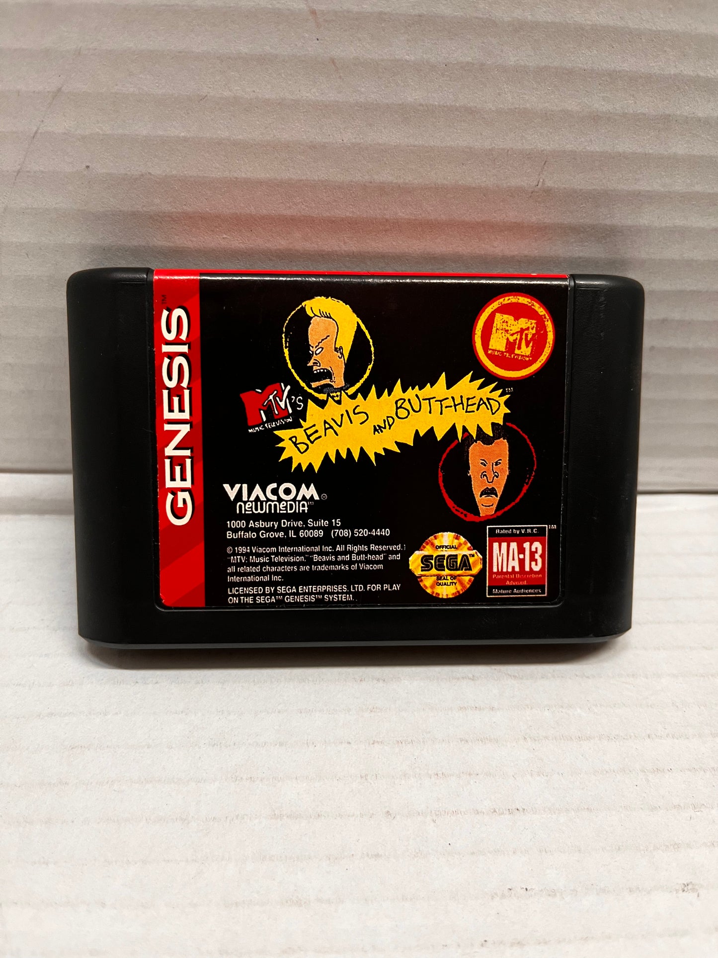 MTV's Beavis and Butt-Head (Sega Genesis, 1994) CIB