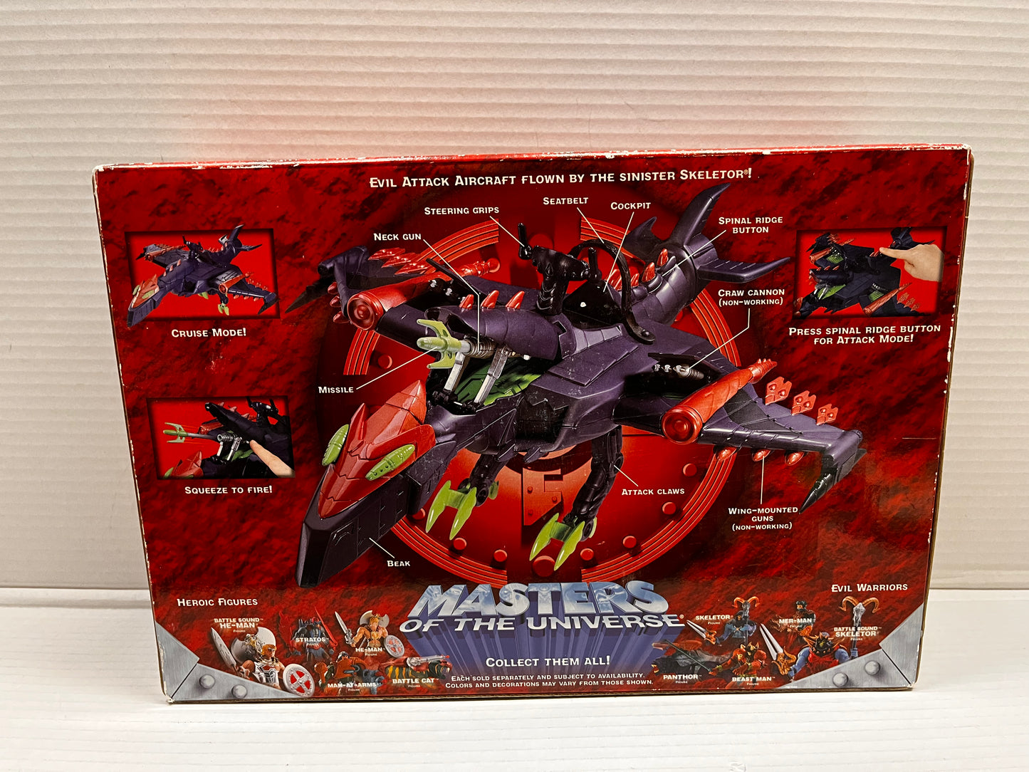 Mattel Masters of the Universe MOTU Terrordactyl Skeletor Aircraft Vehicle