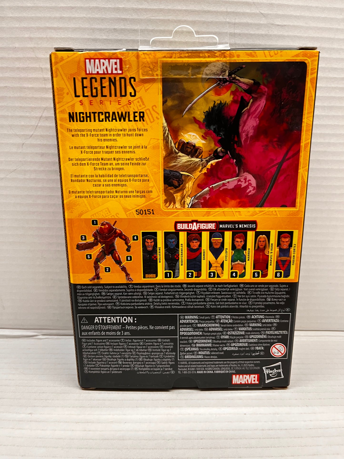 NIGHTCRAWLER Marvel Legends X-Men X-Force Kurt Wagner NO BAF!