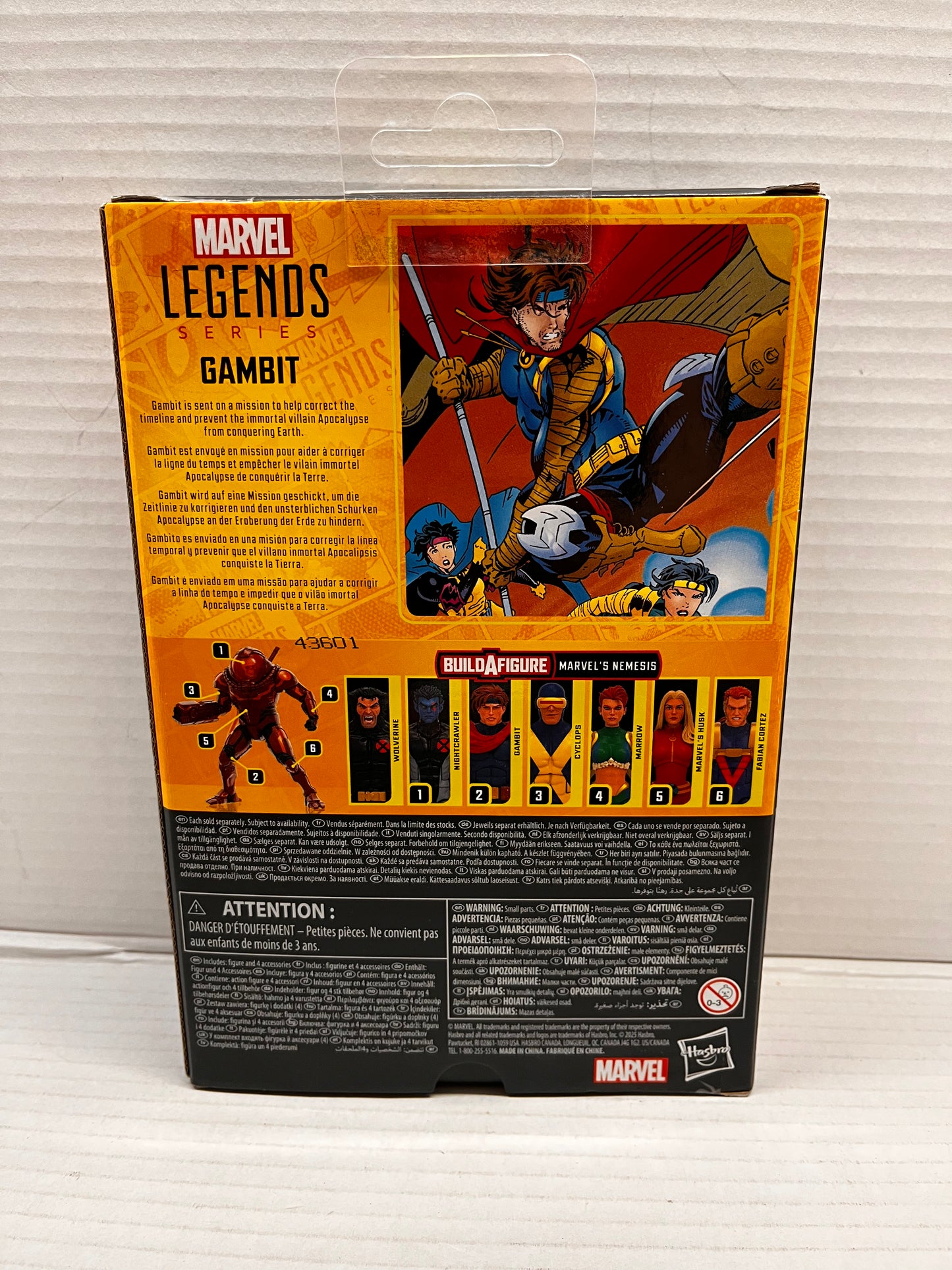 X-Men Marvel Legends Age of Apocalypse Gambit 6-Inch Action Nemesis Wave No BAF