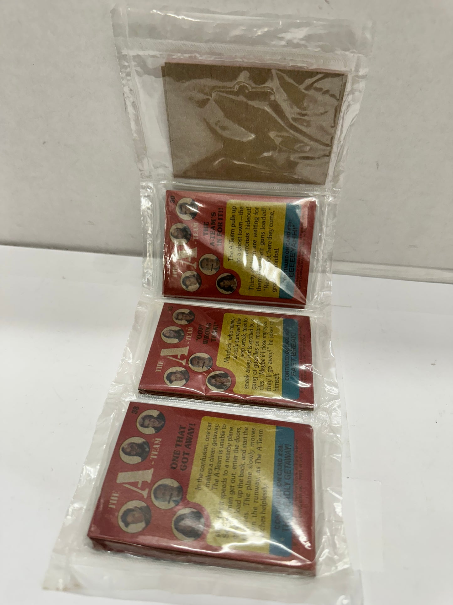 1983 Topps The A-Team Rack Pack With Header
