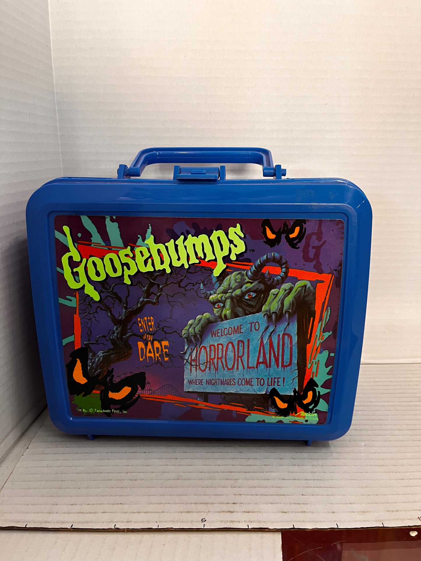 Vintage 1990s Goosebumps Plastic Lunchbox and Thermos