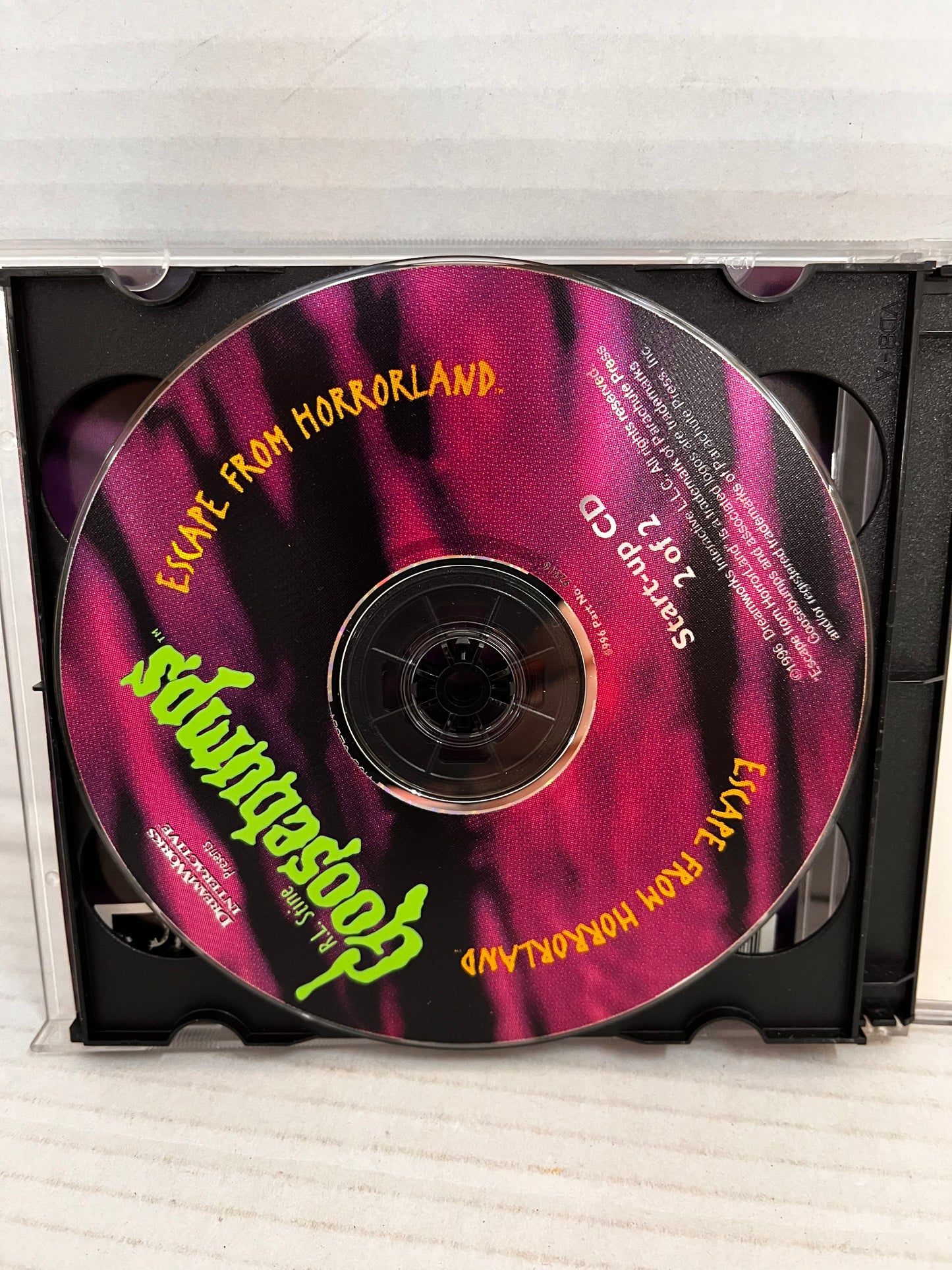 Goosebumps Escape from Horrorland 2-Disc PC CD-ROM 1996 Windows 95