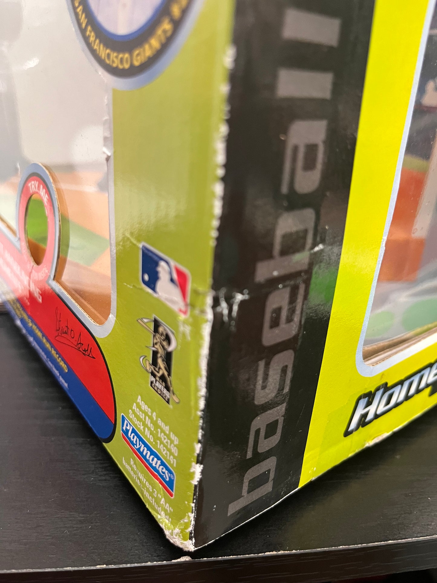 MLB Pro Zone Barry Bonds 2002 Home Plate Figure Playmates Stuart Scott