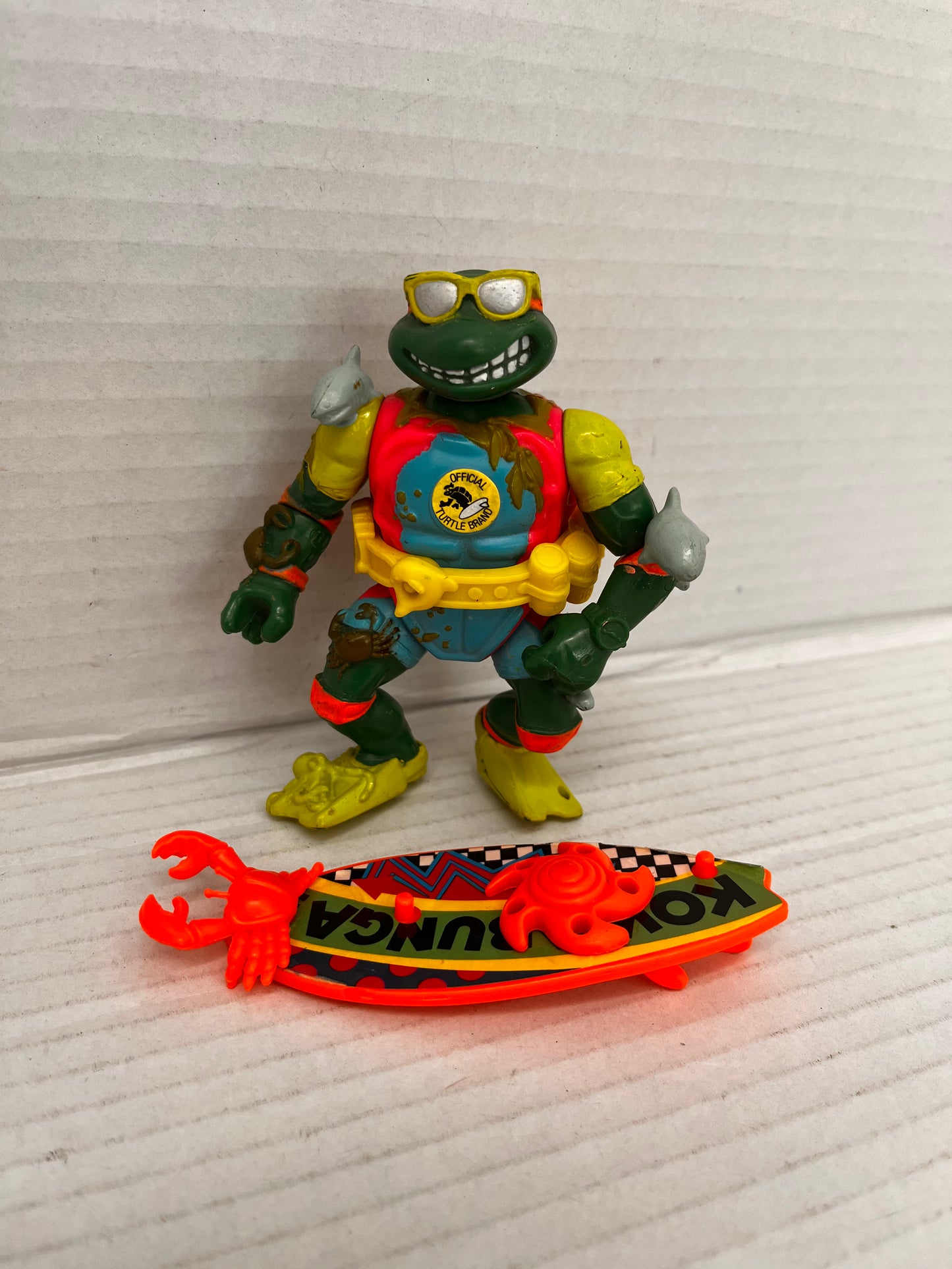 Playmates Teenage Mutant Ninja Turtles Mike Sewer Surfer Vintage Action Figure