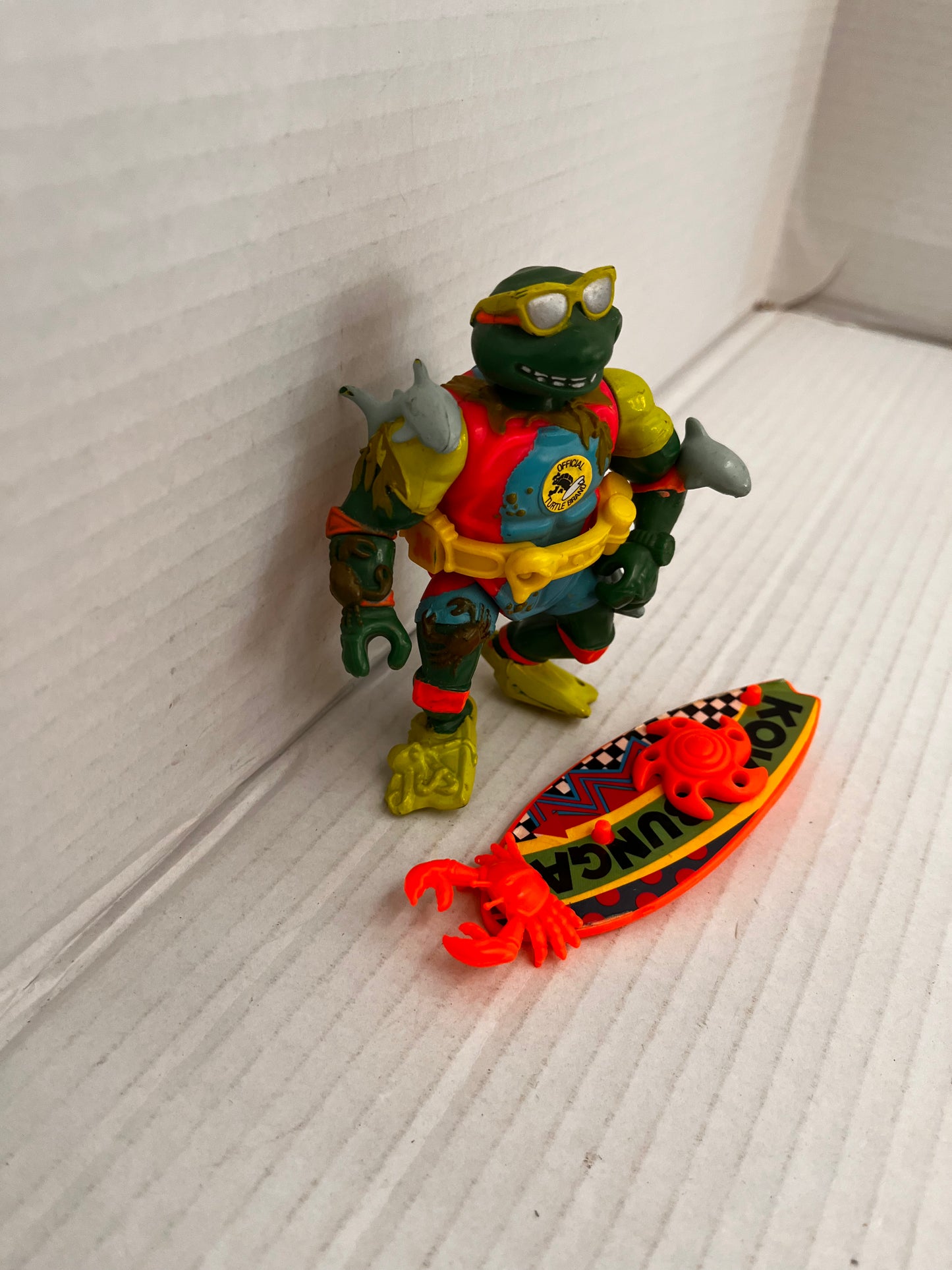 Playmates Teenage Mutant Ninja Turtles Mike Sewer Surfer Vintage Action Figure