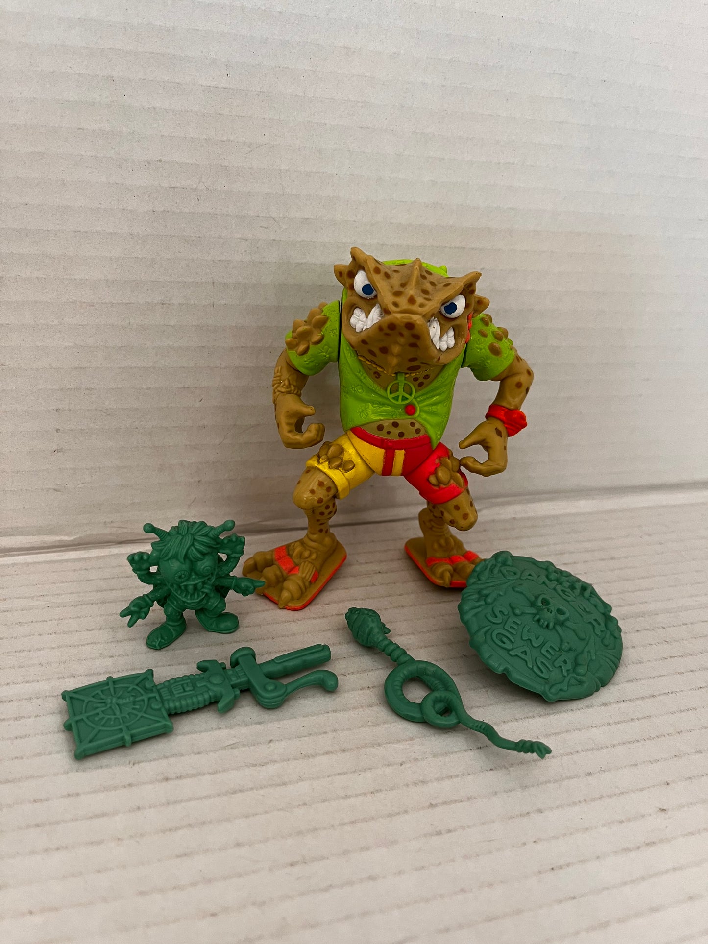 Vintage Teenage Mutant Ninja Turtles TMNT NAPOLEON BONAFROG Complete 1990 - #1