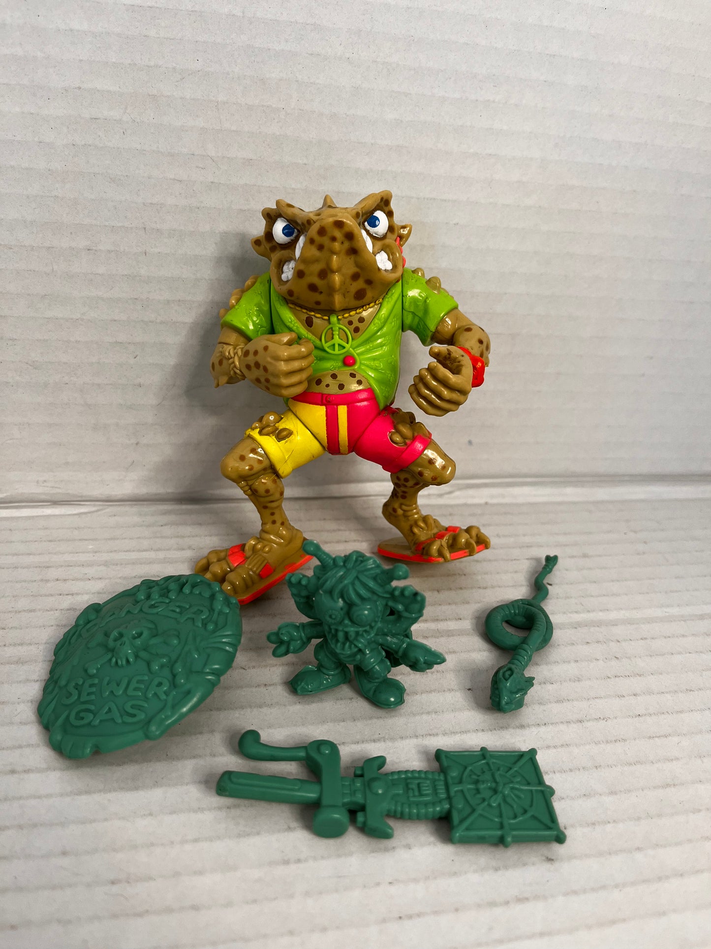 Vintage Teenage Mutant Ninja Turtles TMNT NAPOLEON BONAFROG Complete 1990 - #2