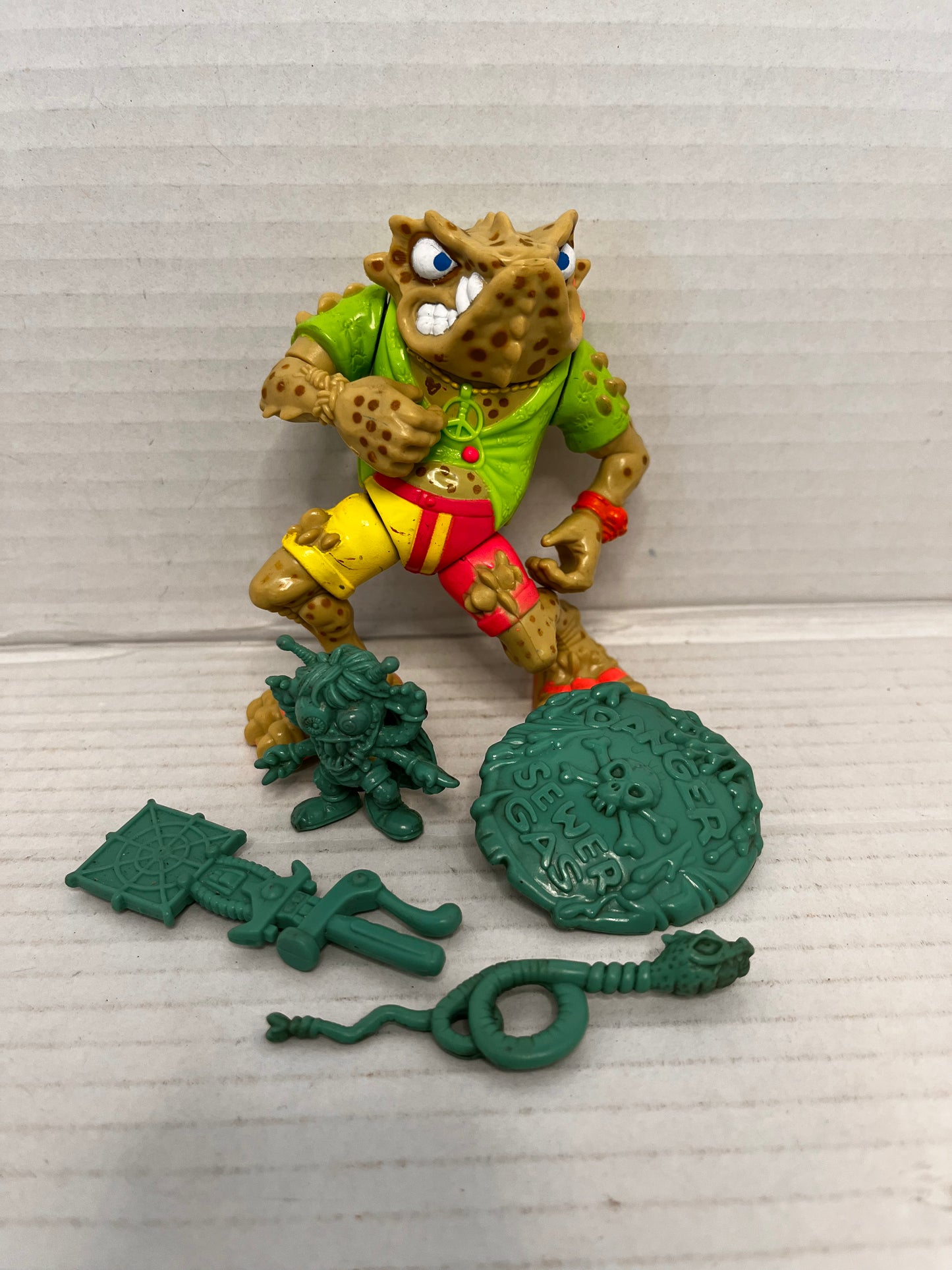 Vintage Teenage Mutant Ninja Turtles TMNT NAPOLEON BONAFROG Complete 1990 - #4