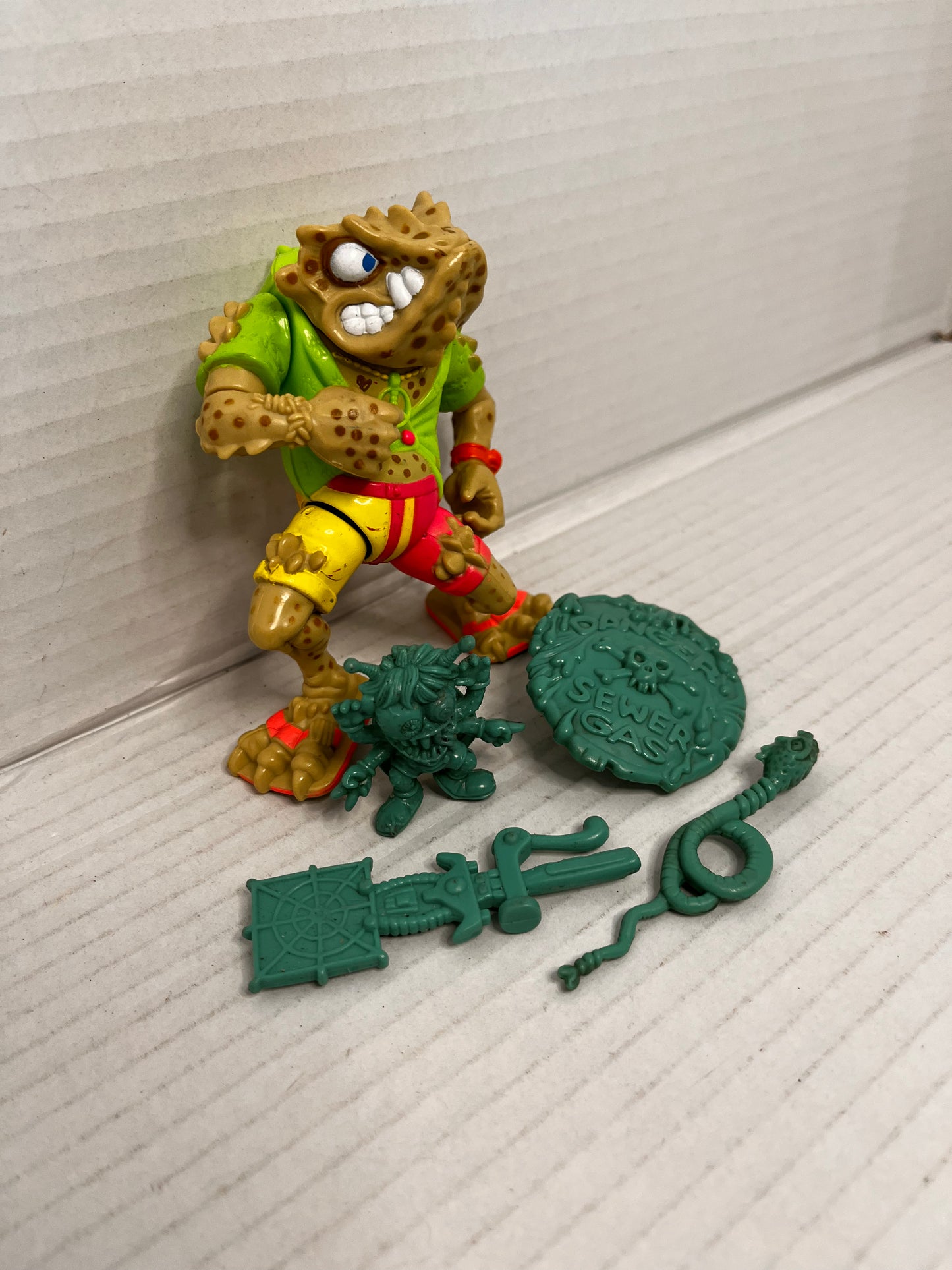 Vintage Teenage Mutant Ninja Turtles TMNT NAPOLEON BONAFROG Complete 1990 - #4