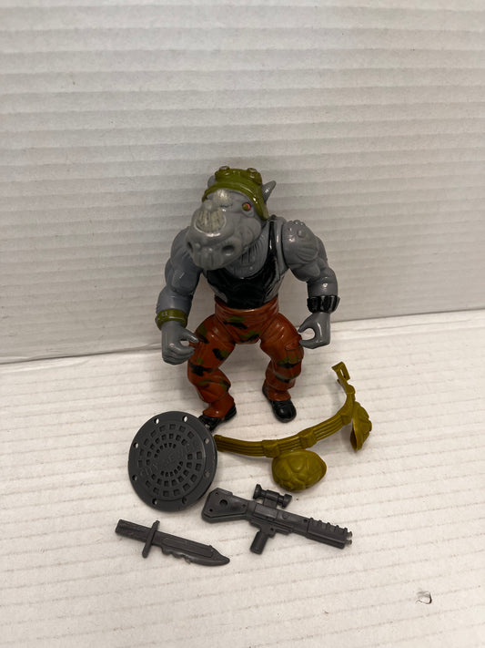 1988 Rocksteady TMNT Teenage Mutant Ninja Turtles 100% COMPLETE