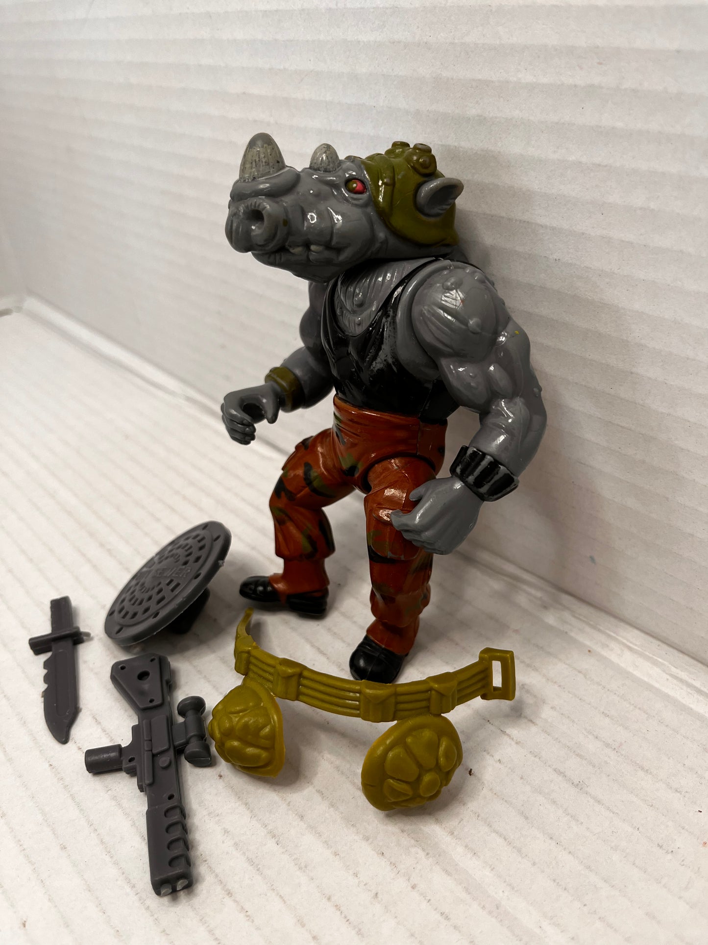 1988 Rocksteady TMNT Teenage Mutant Ninja Turtles 100% COMPLETE