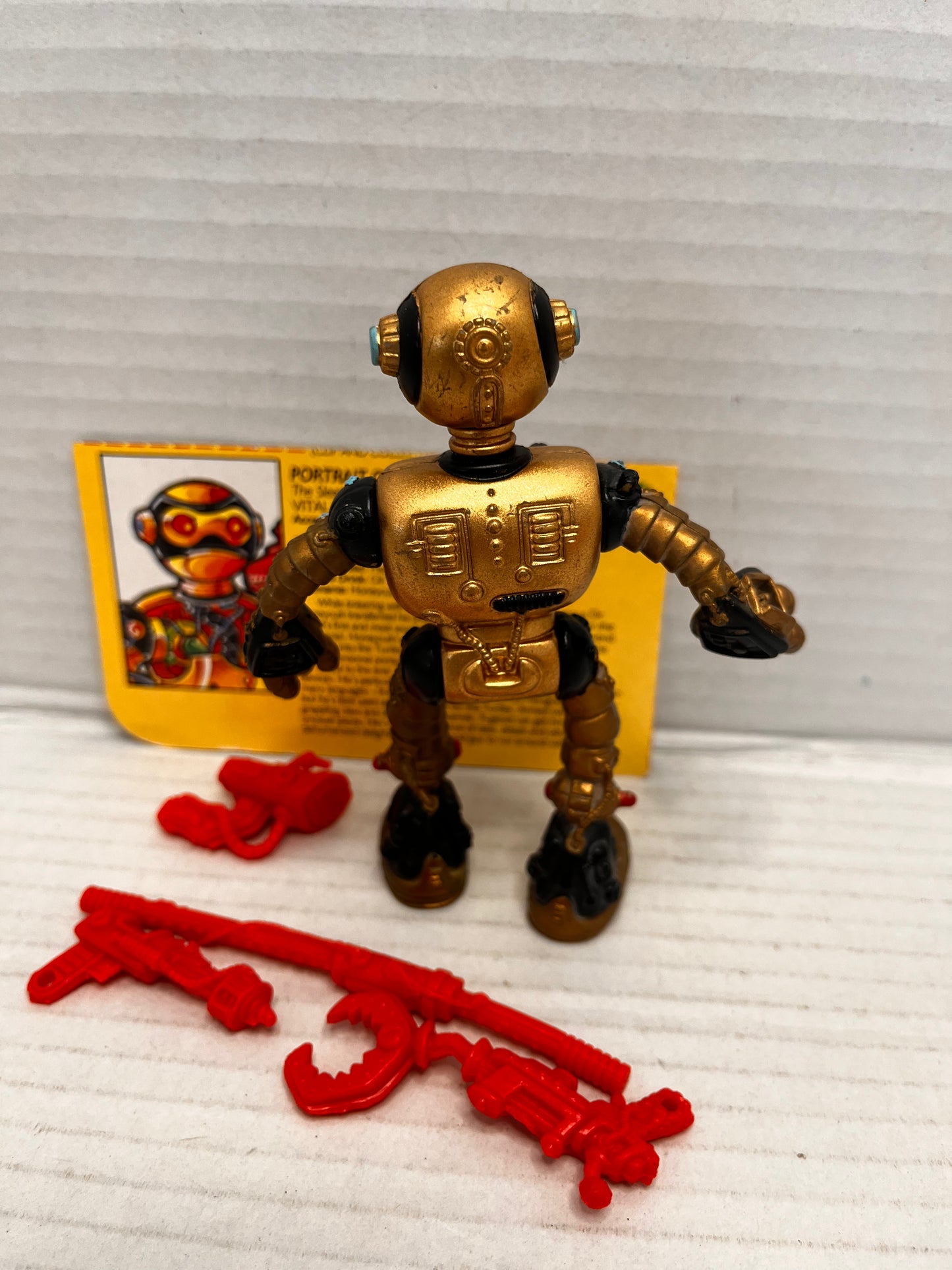1990 Fugitoid Complete Vintage TMNT Figure With Card - #1