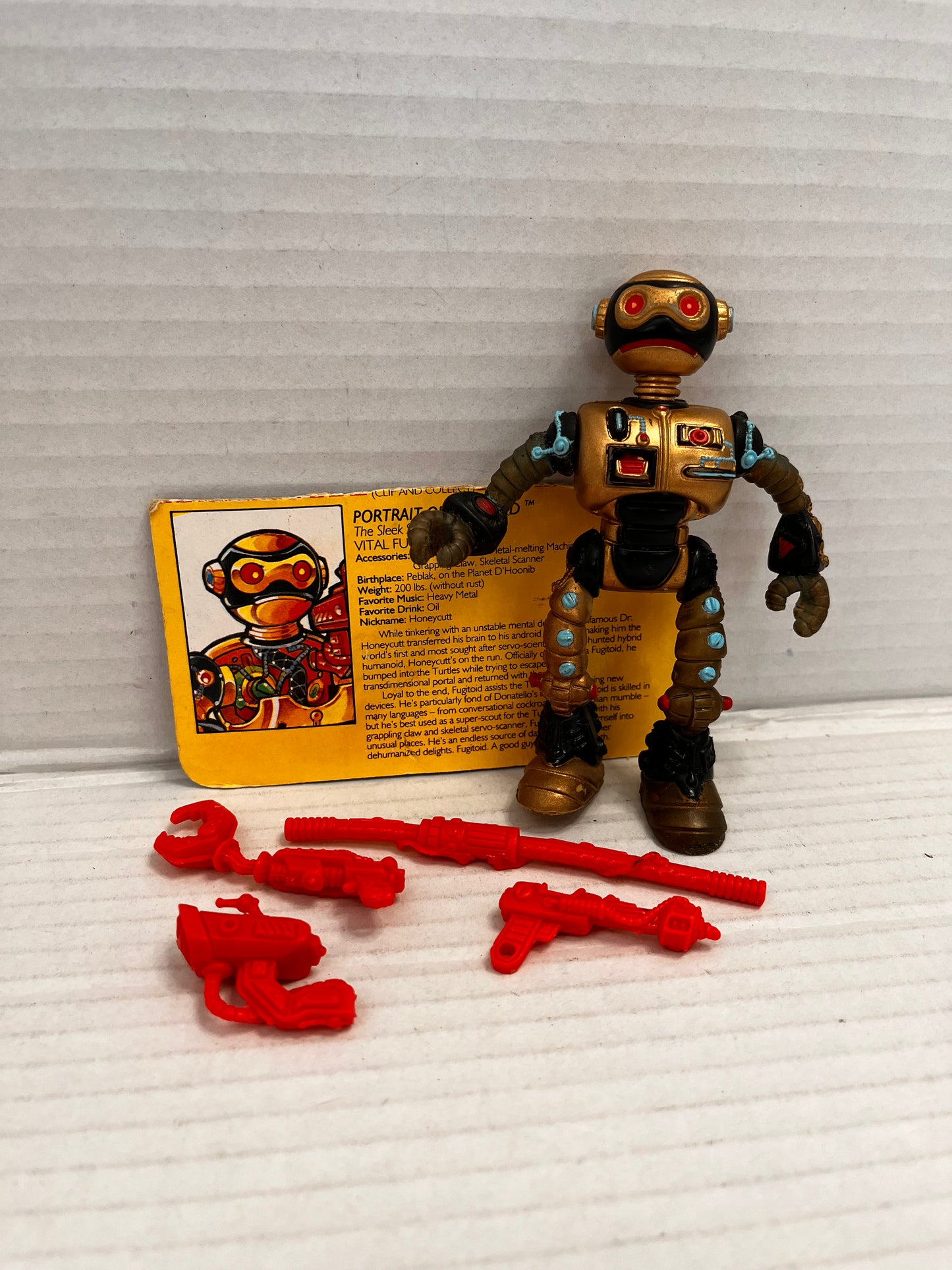 1990 Fugitoid Complete Vintage TMNT Figure With Card - #2