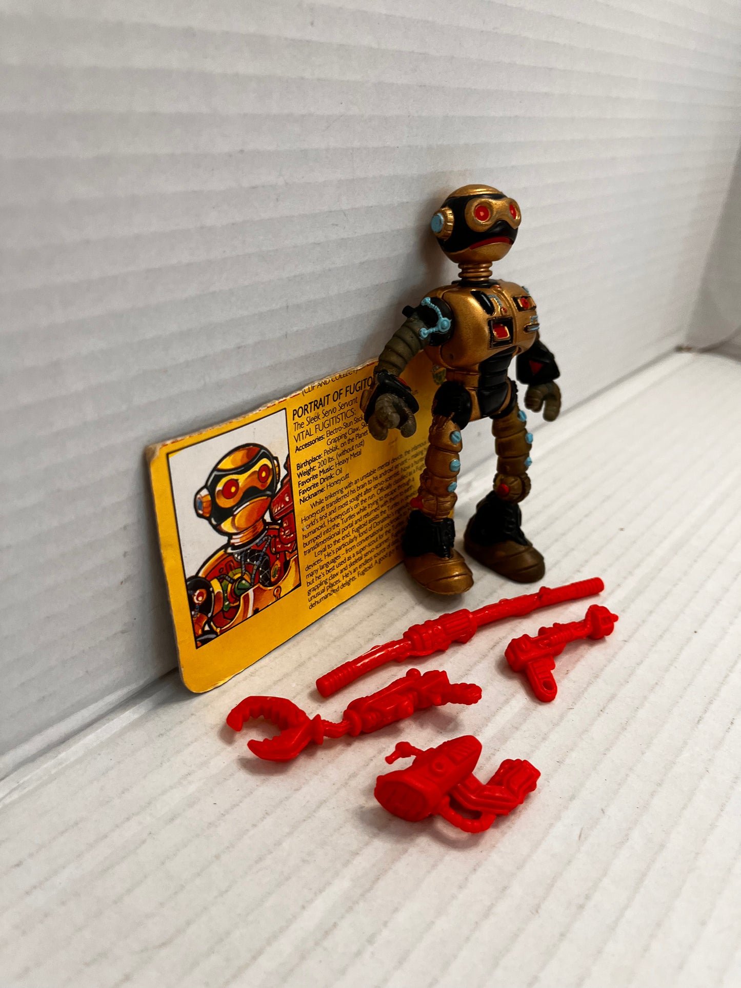 1990 Fugitoid Complete Vintage TMNT Figure With Card - #2