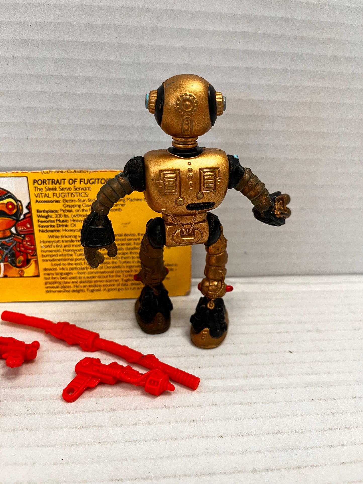 1990 Fugitoid Complete Vintage TMNT Figure With Card - #2