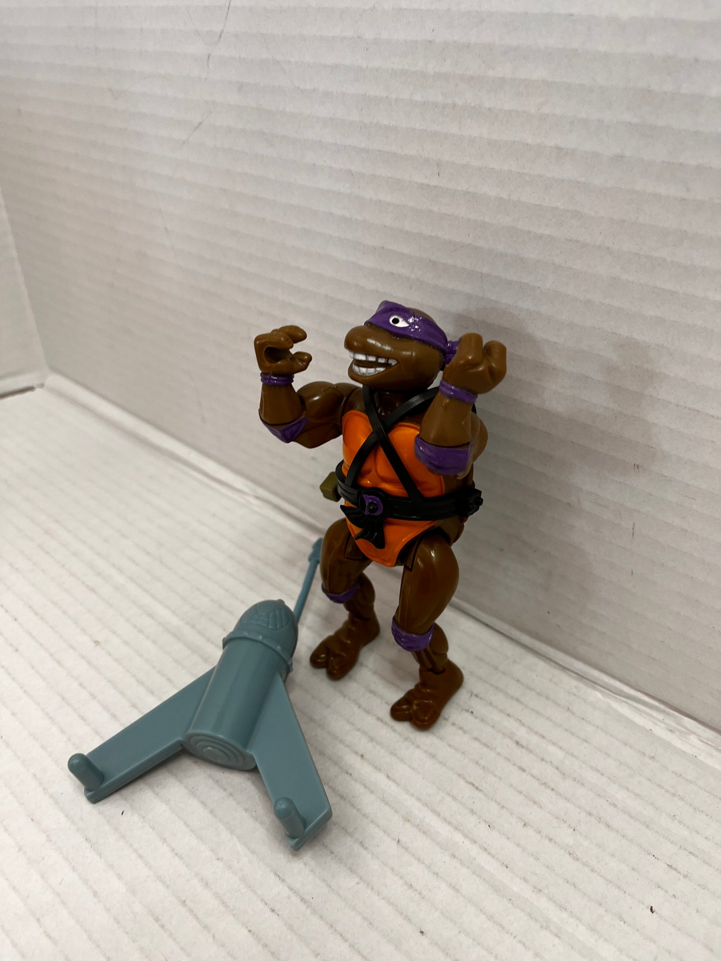 Vintage 1989 TMNT Wacky Action Sewer Swimmin' Don Donatello Figure Complete