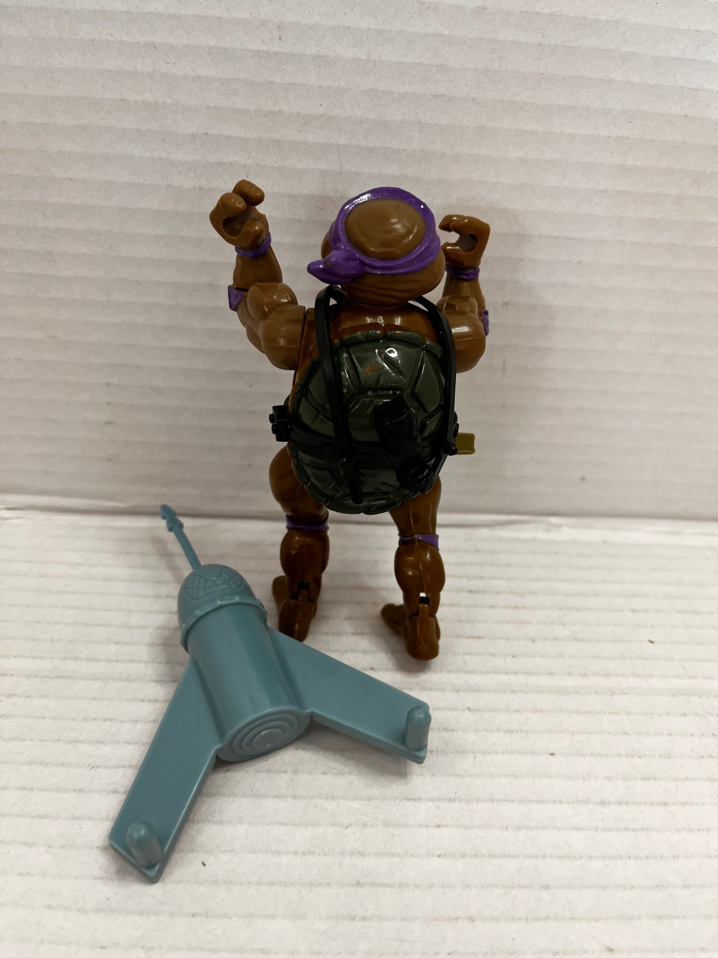 Vintage 1989 TMNT Wacky Action Sewer Swimmin' Don Donatello Figure Complete