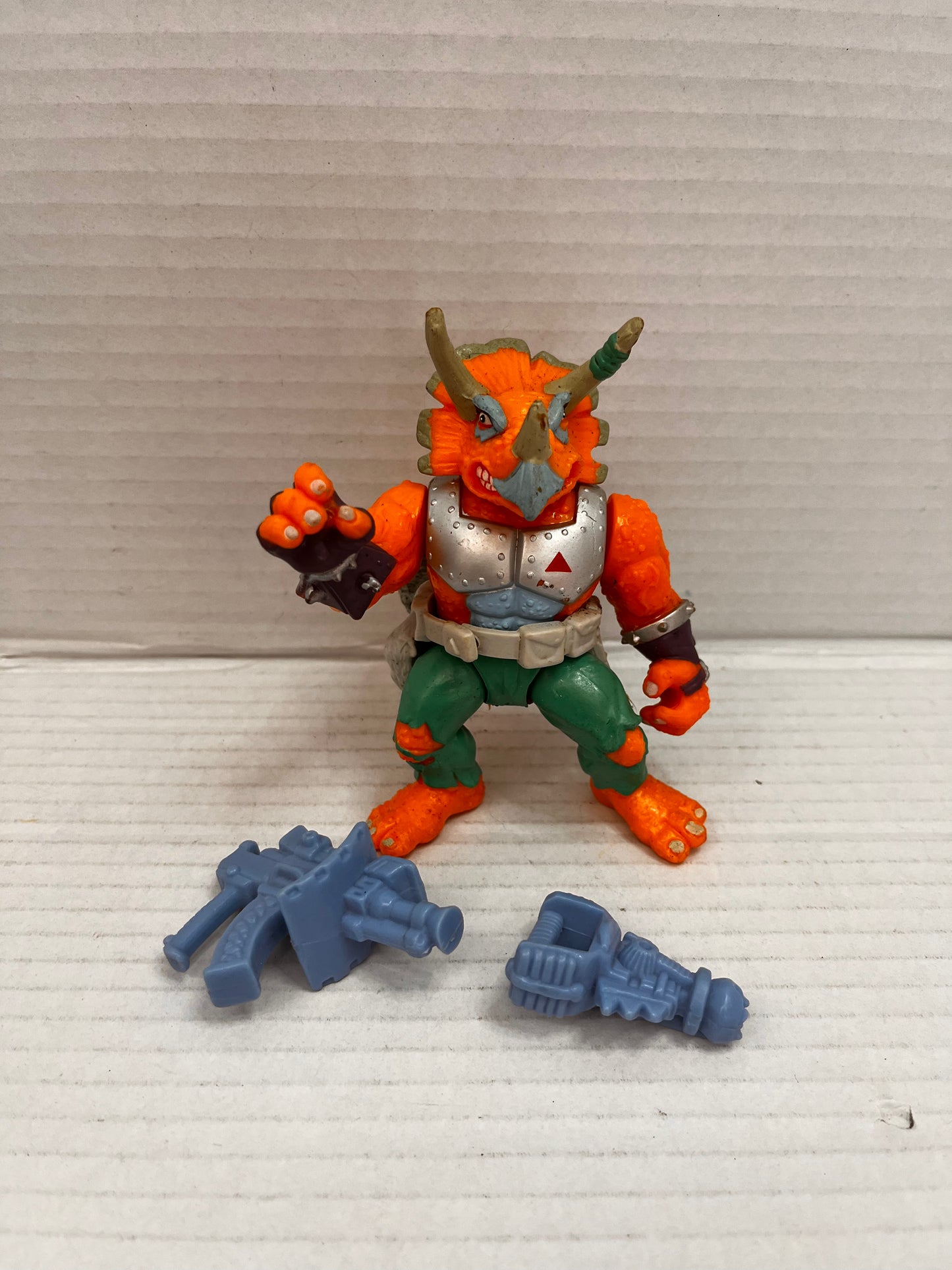 1990 Triceraton TMNT Teenage Mutant Ninja Turtles 100% Complete Vintage Figure
