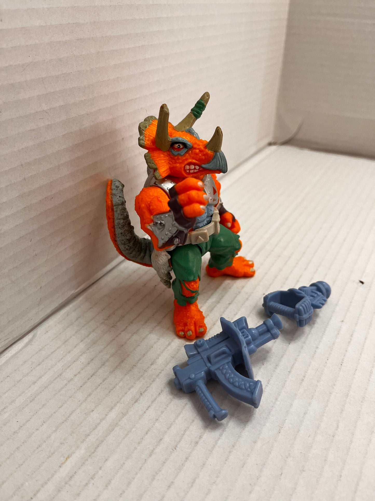 1990 Triceraton TMNT Teenage Mutant Ninja Turtles 100% Complete Vintage Figure