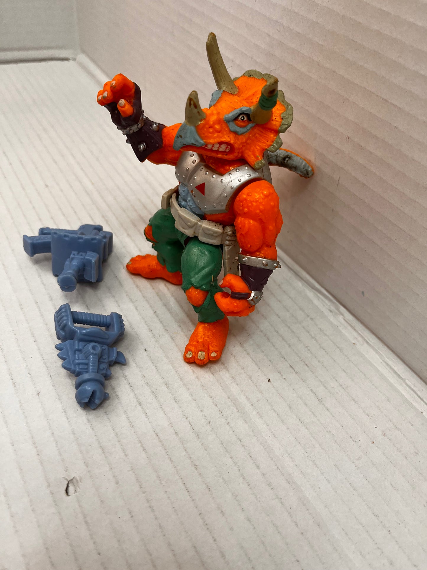 1990 Triceraton TMNT Teenage Mutant Ninja Turtles 100% Complete Vintage Figure