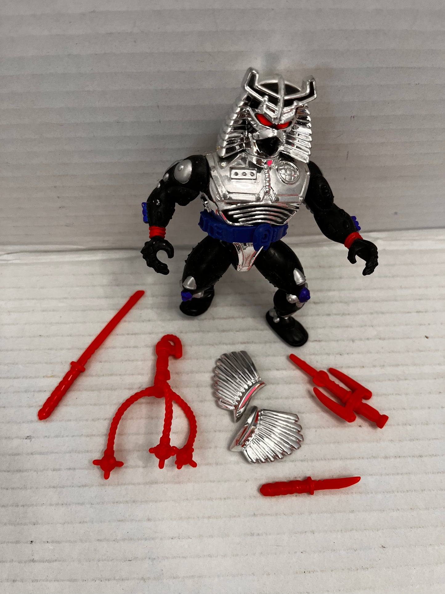 Chrome Dome Vintage TMNT Teenage Mutant Ninja Turtles Figure Complete 1990