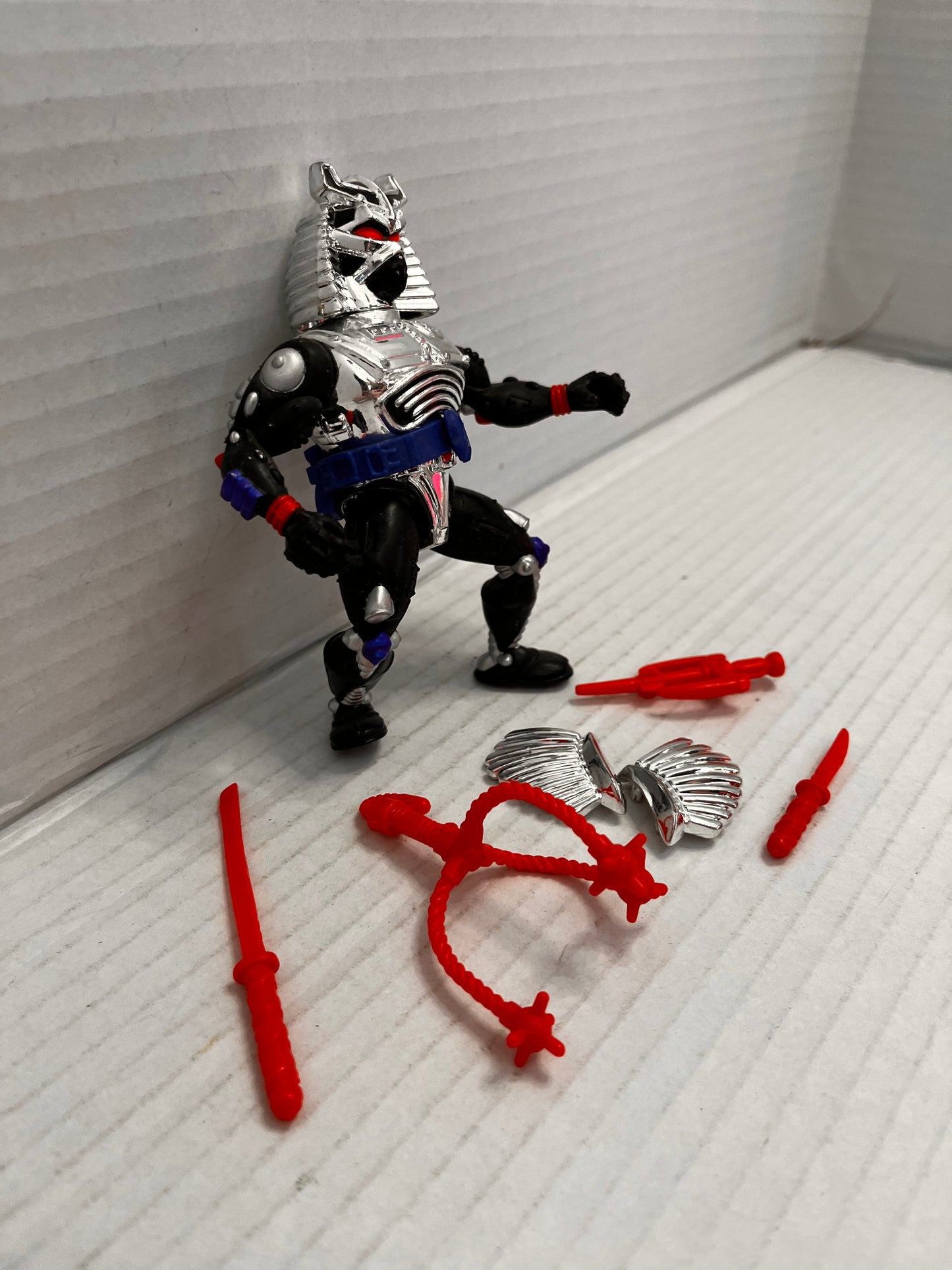 Chrome Dome Vintage TMNT Teenage Mutant Ninja Turtles Figure Complete 1990