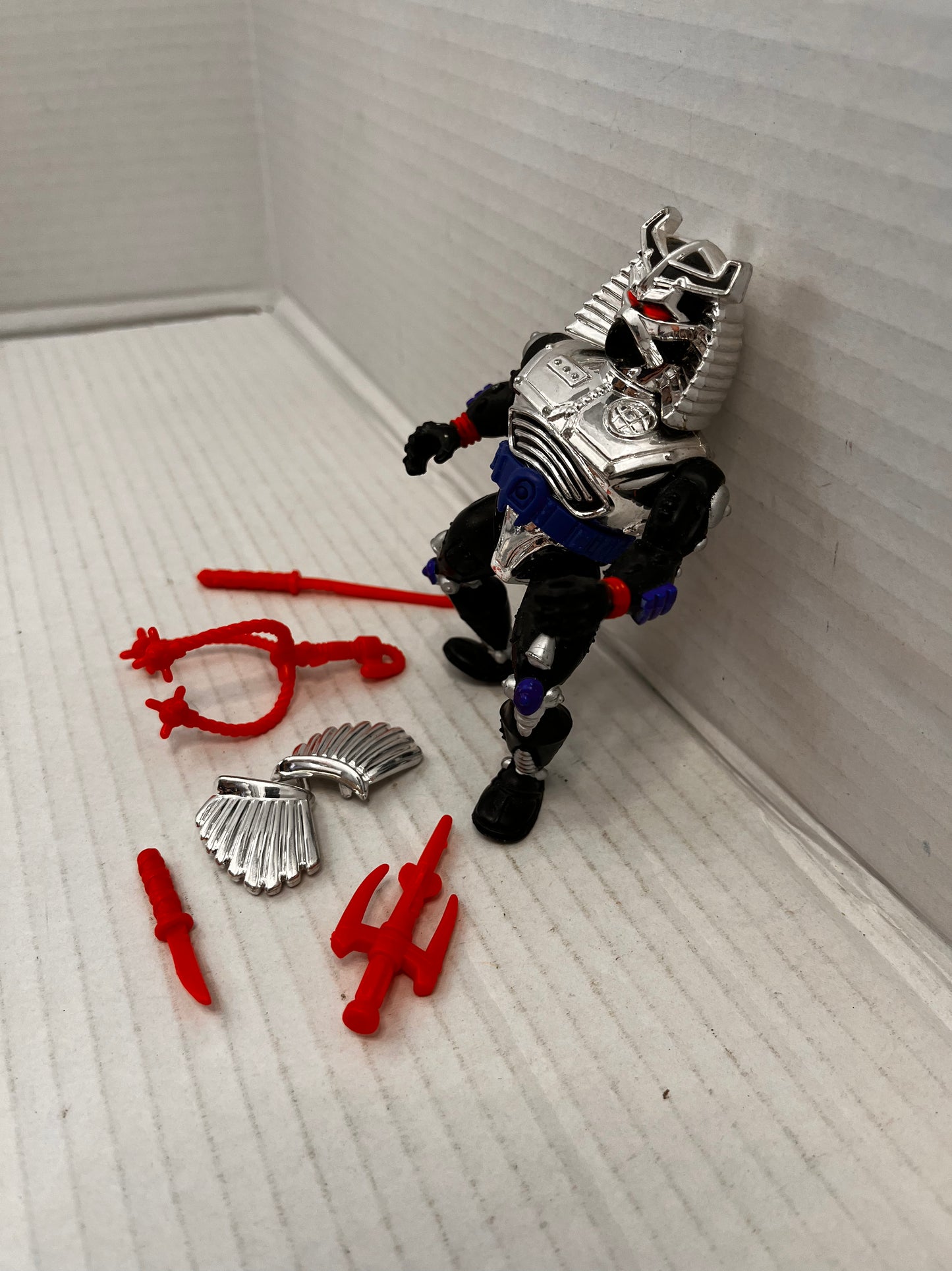 Chrome Dome Vintage TMNT Teenage Mutant Ninja Turtles Figure Complete 1990