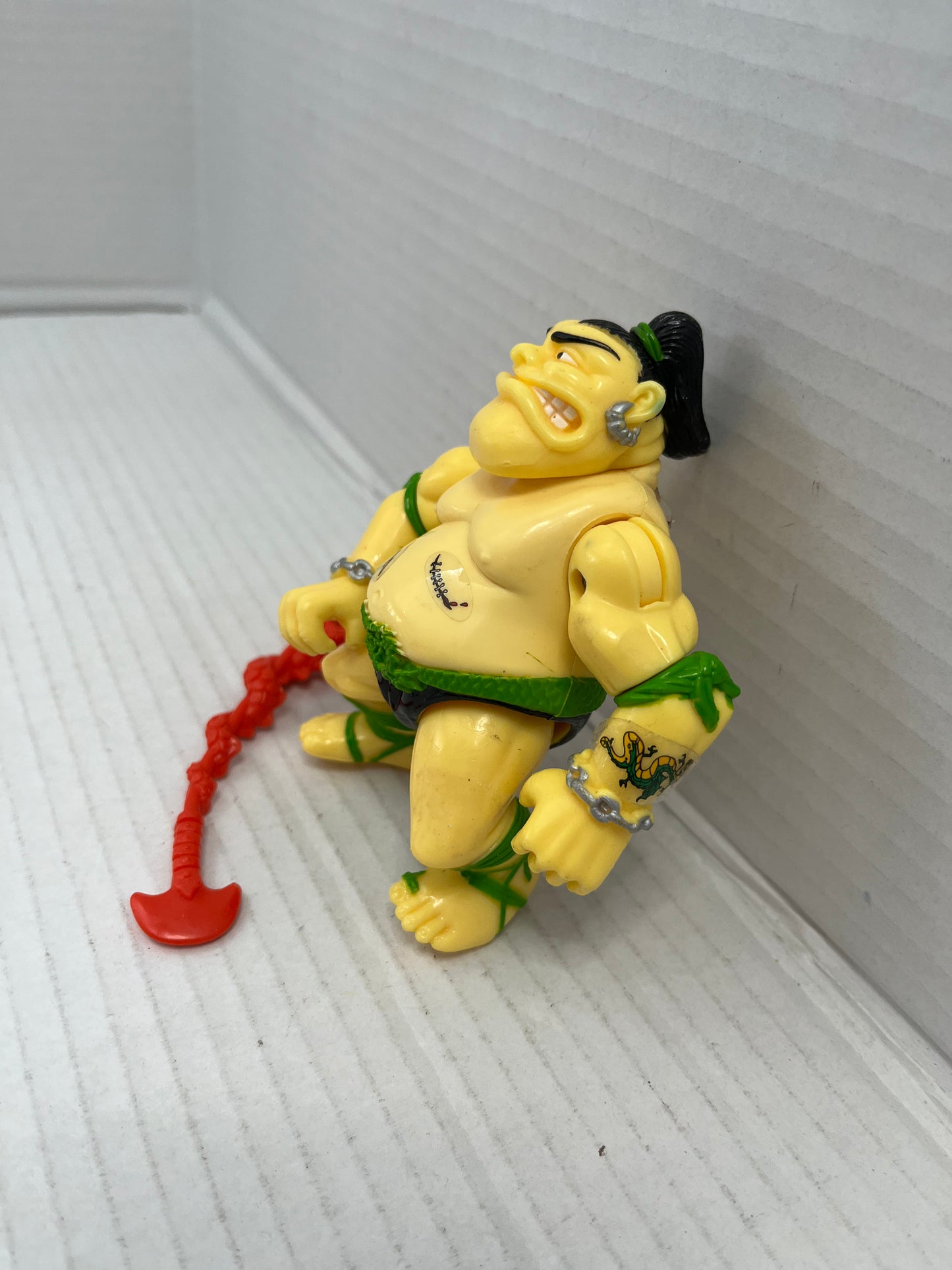 Vintage 1991 TMNT Teenage Mutant Ninja Turtles Tattoo Sumo Figure - Complete