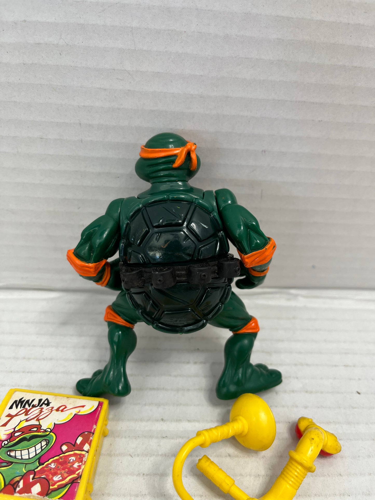 Vintage 1991 TMNT Complete Head Droppin Mike Playmates Ninja Turtles