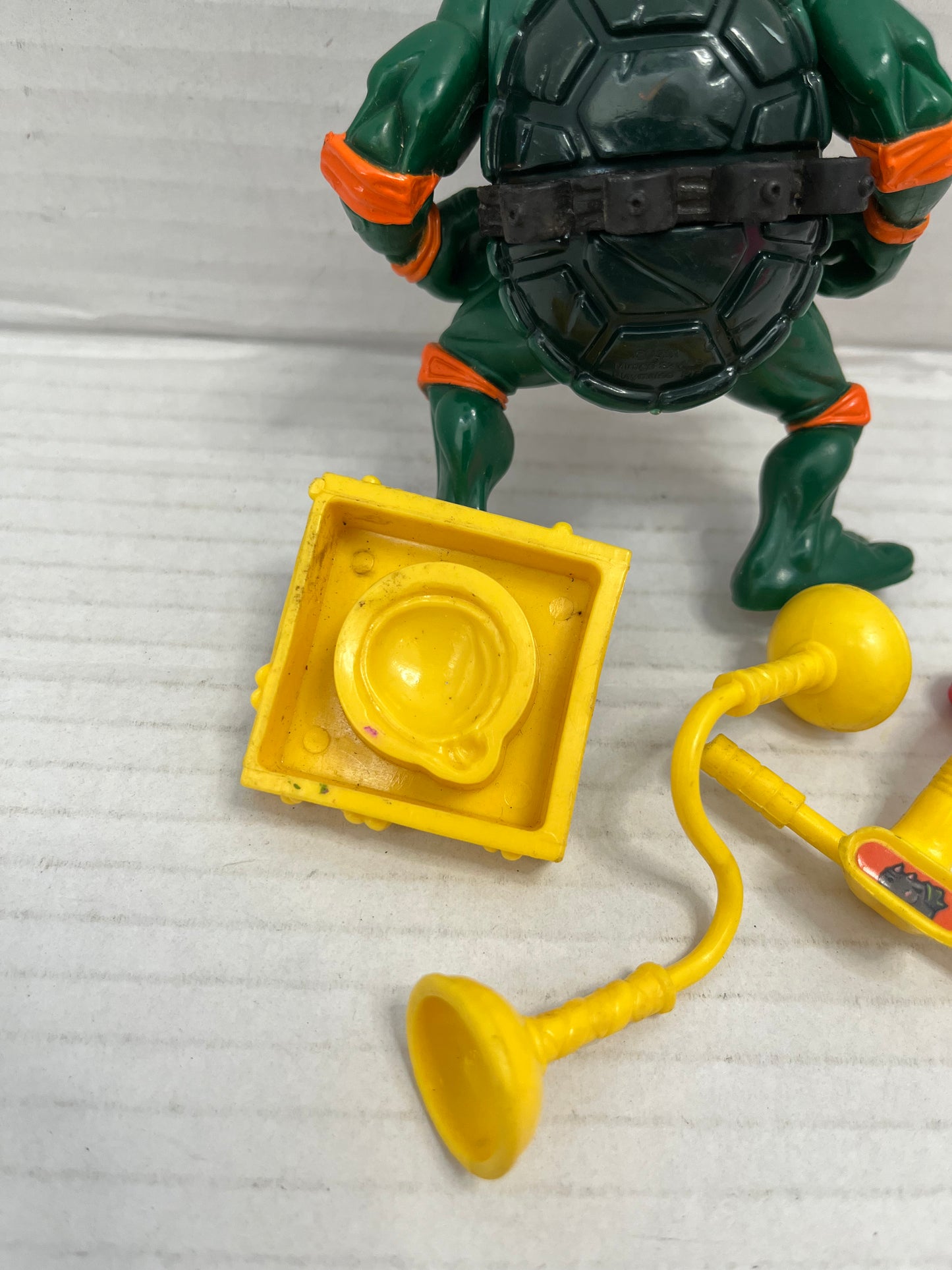 Vintage 1991 TMNT Complete Head Droppin Mike Playmates Ninja Turtles