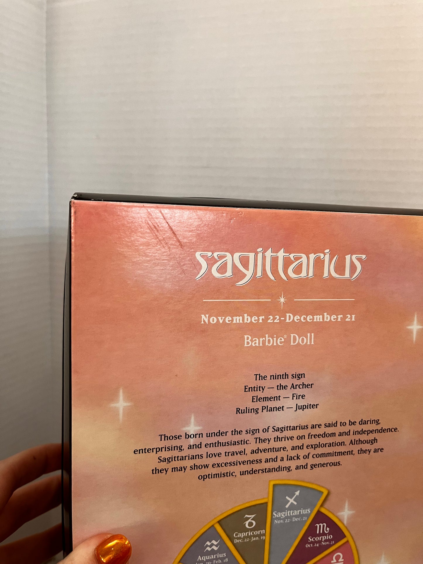 Sagittarius Barbie Doll The Zodiac Collection Pink Label 2004 Mattel