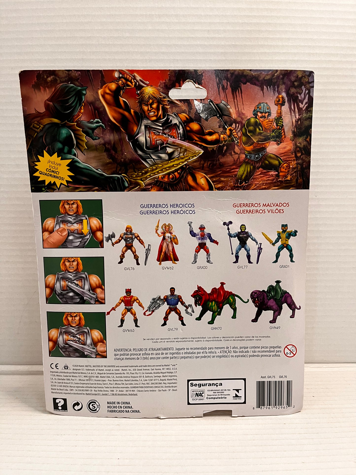 MOTU Origins Battle Armor He-Man Deluxe Figure Set - SPANISH VERSION
